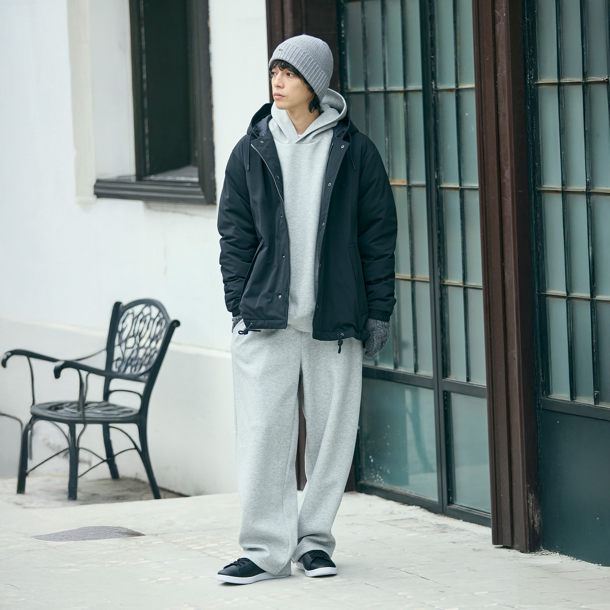 耐水透湿ピケダウンジャケット