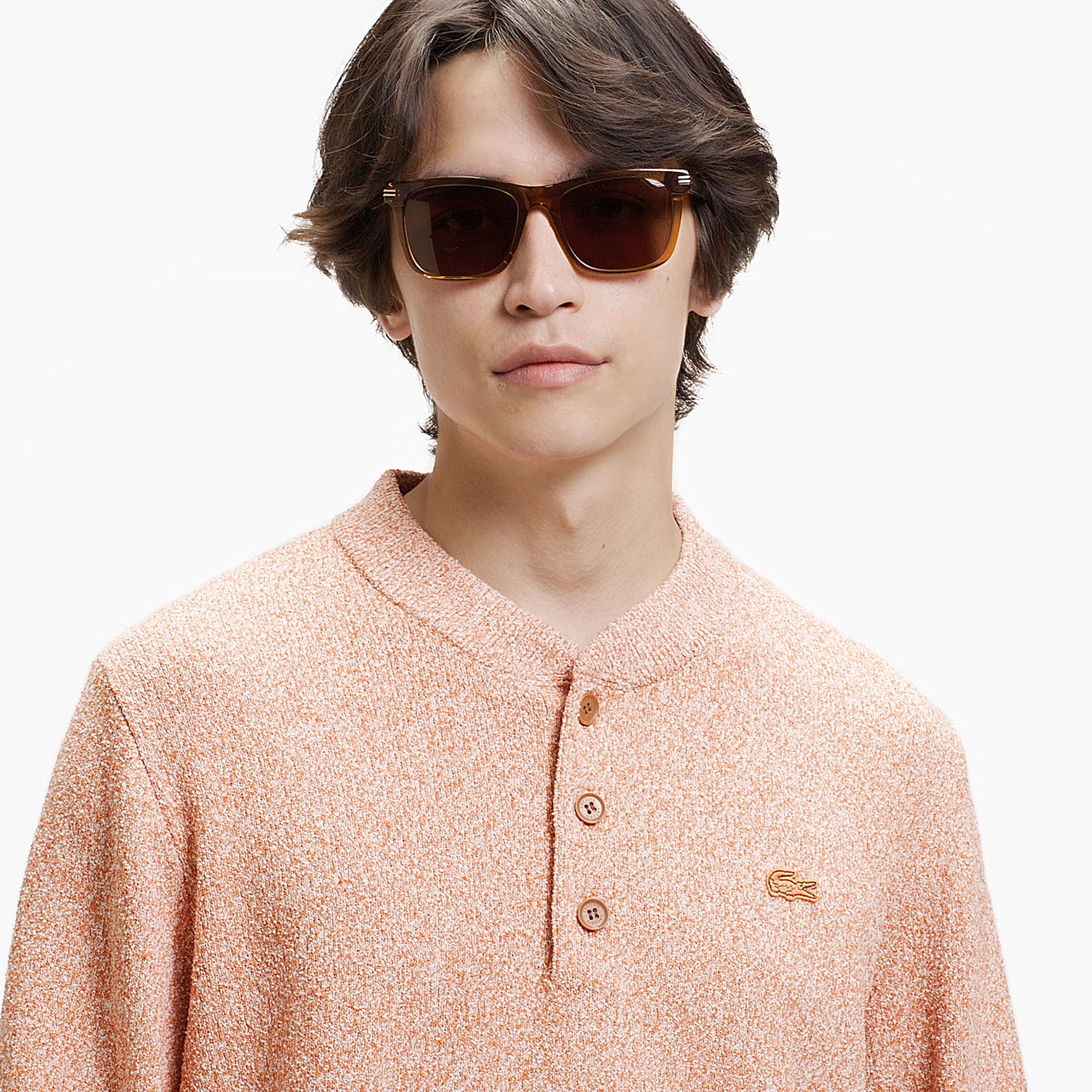 ブークレー ヘンリーネックニットセーター