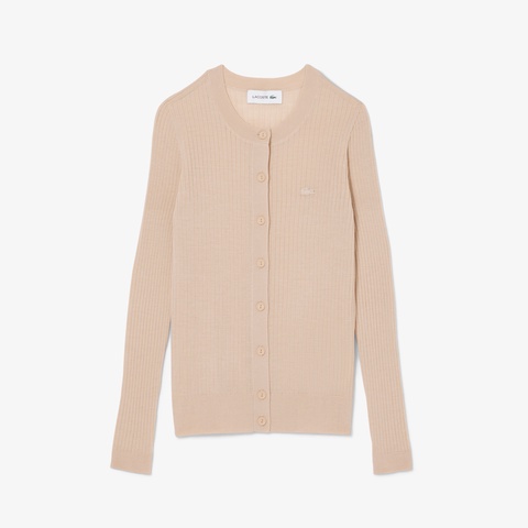 3Dニッティングメリノウールカーディガン