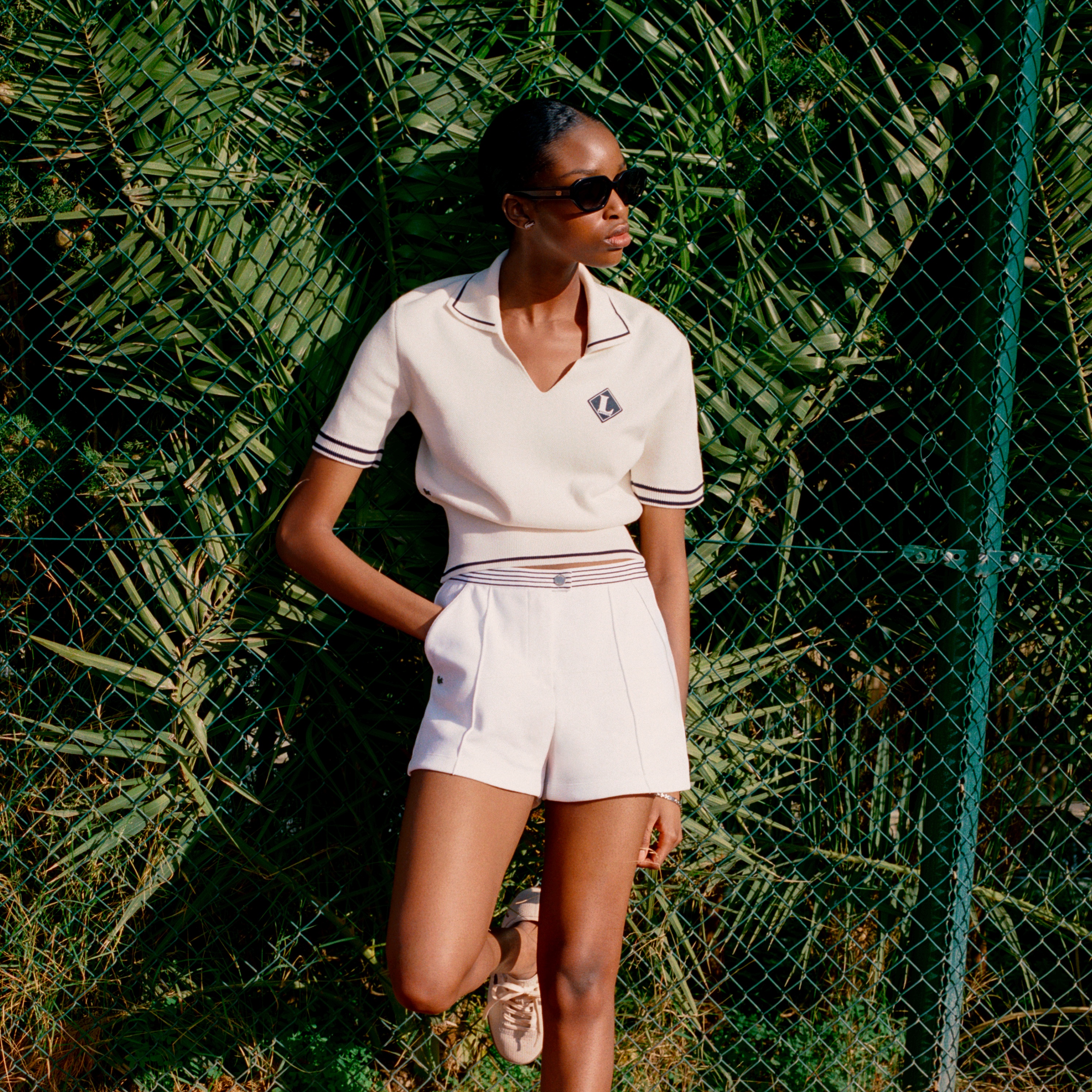 フランスメイド スキッパーネックポロシャツ