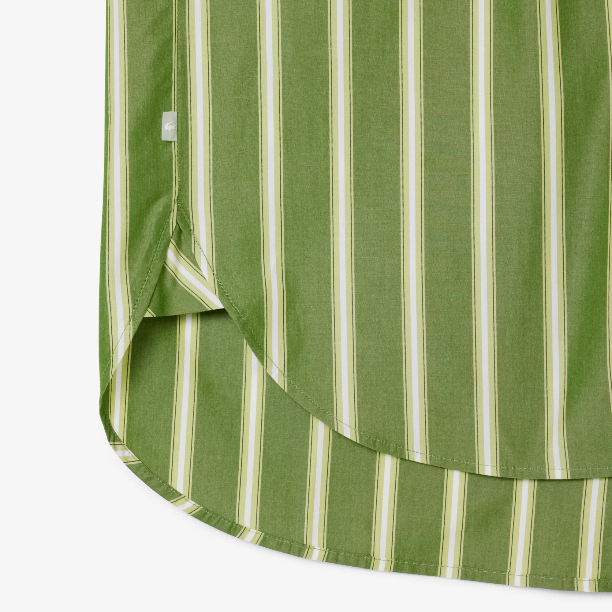 オーバーサイズストライプポプリンシャツ