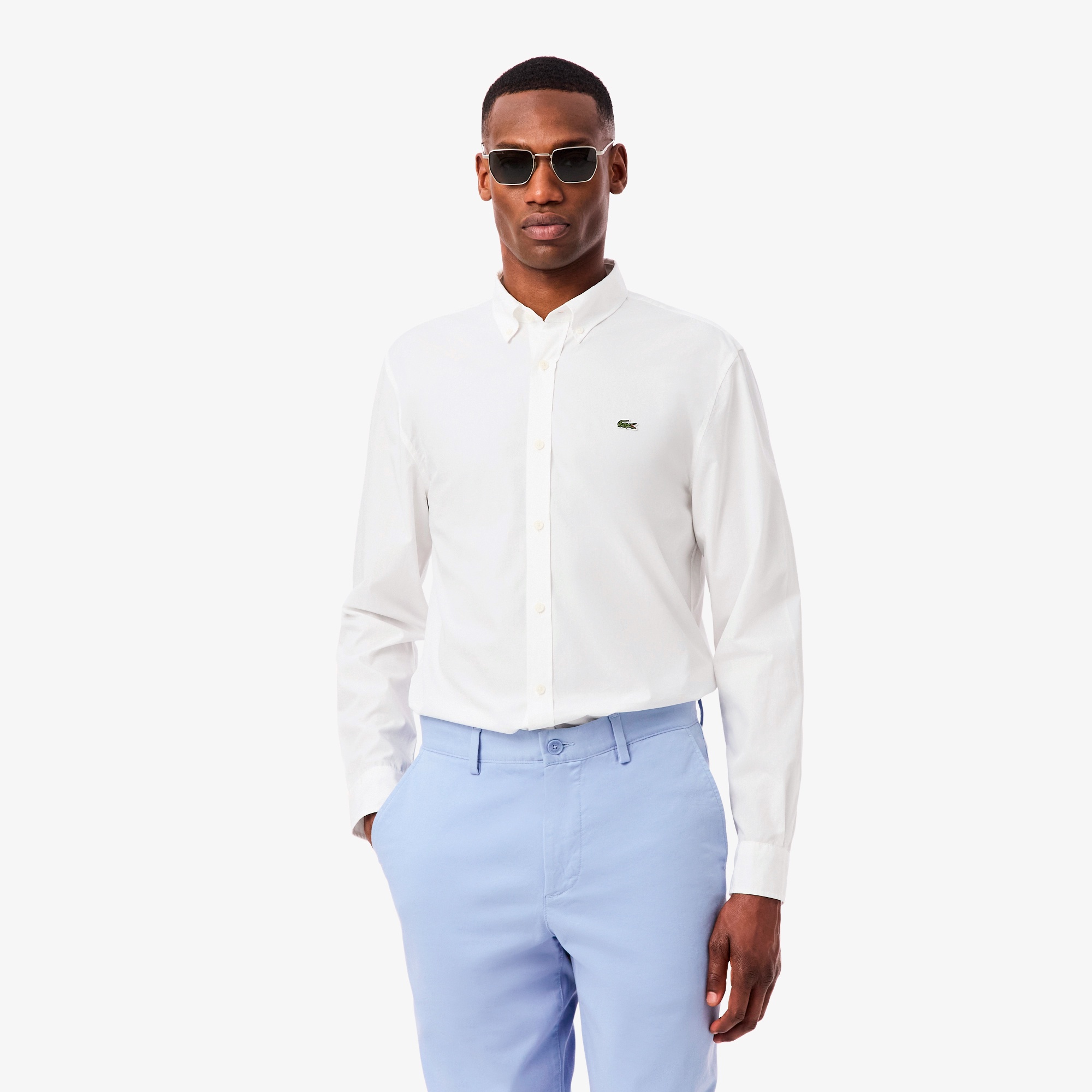 エッセンシャルワントーンボタンシャツ