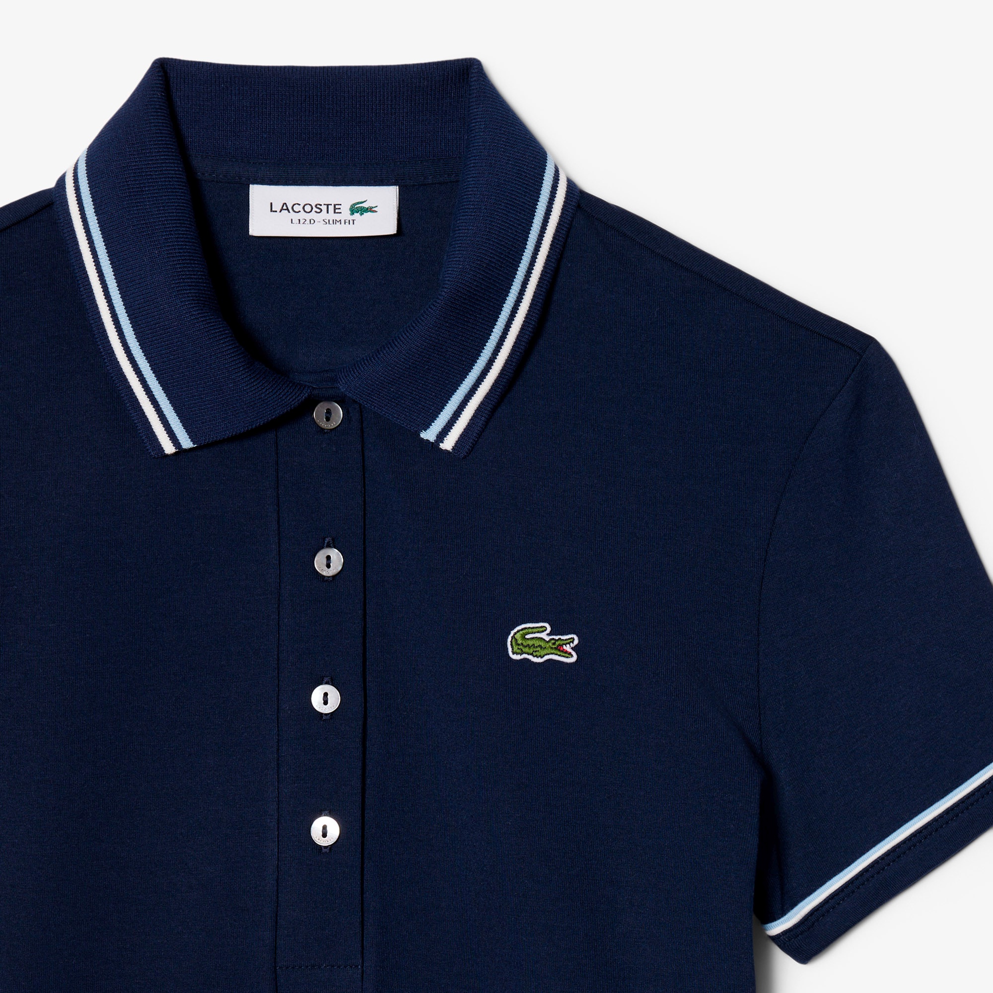 カラー&カフスラインスリムフィットポロシャツ