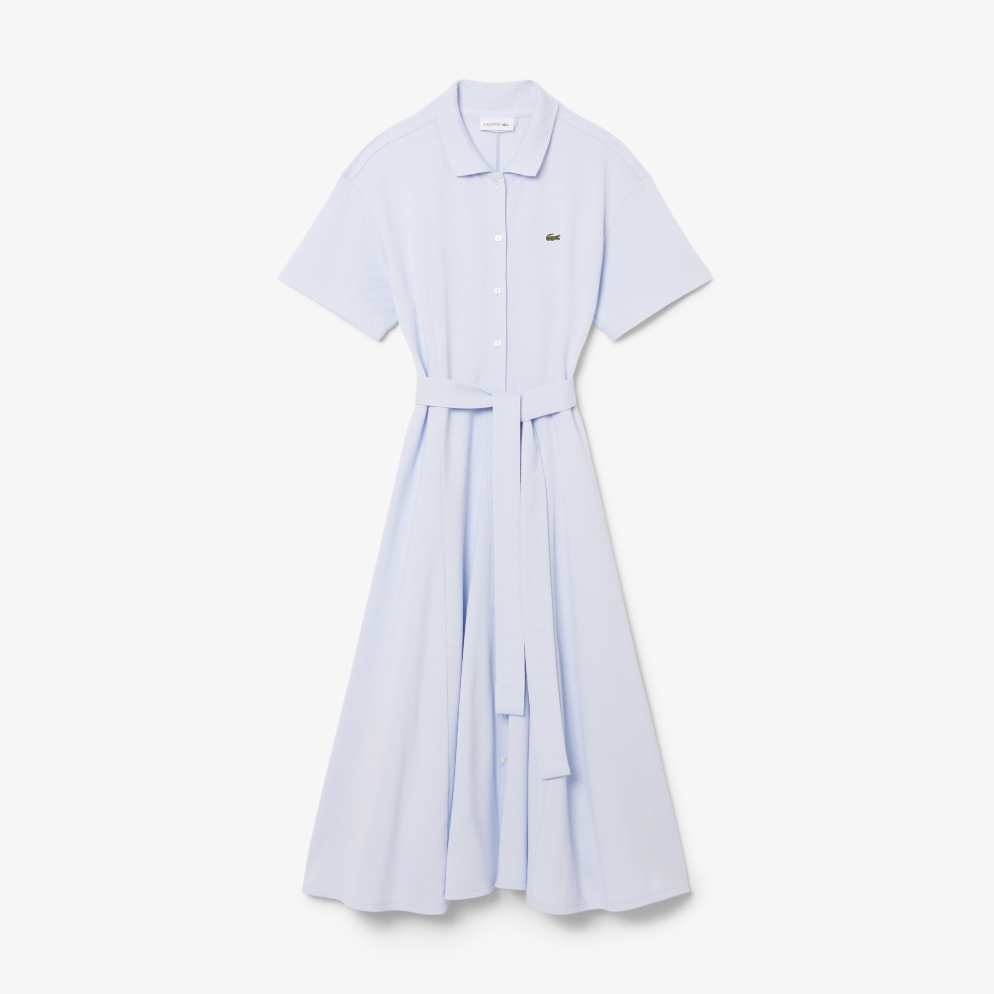 鹿の子地シャツドレス