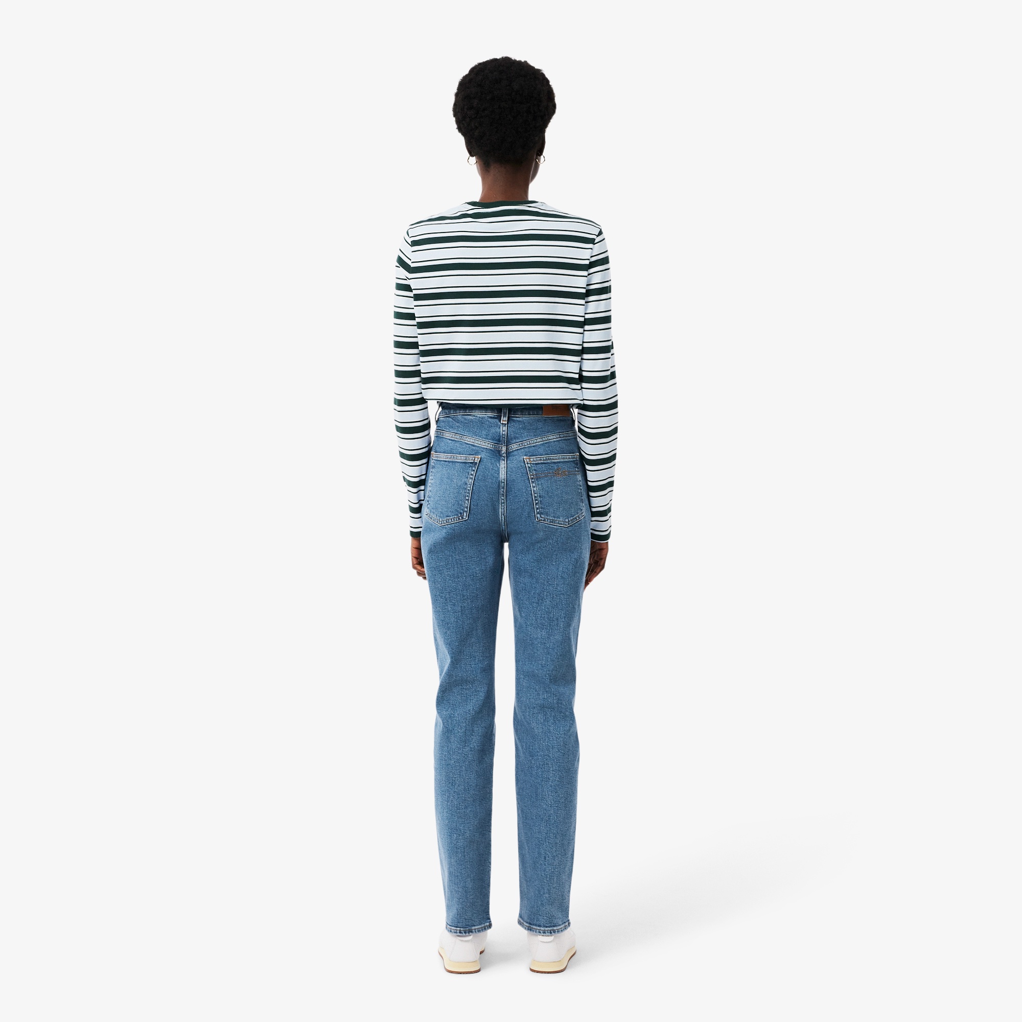 ハイウエストストレートデニムパンツ