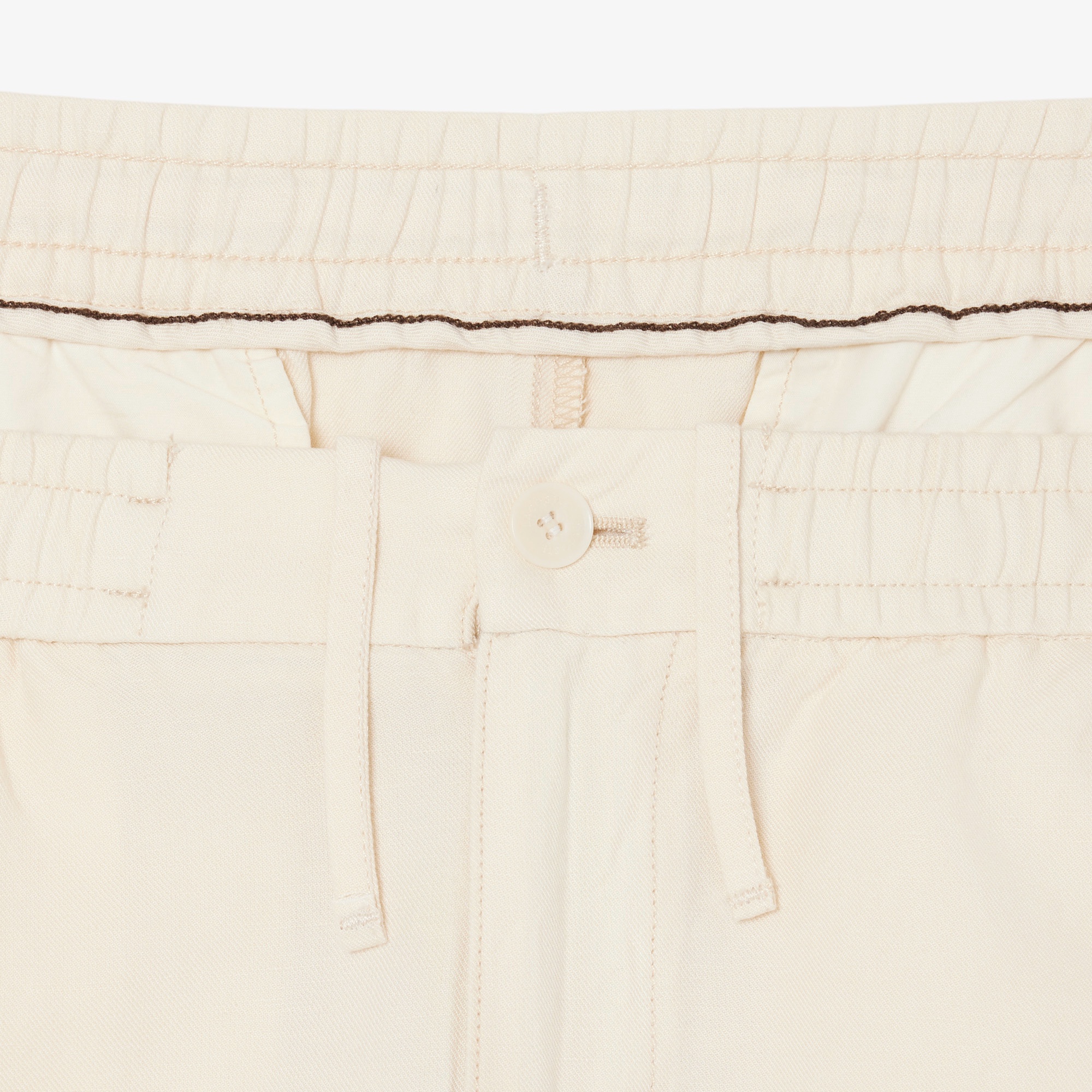 リネン×レーヨンブレンドイージーチノパンツ