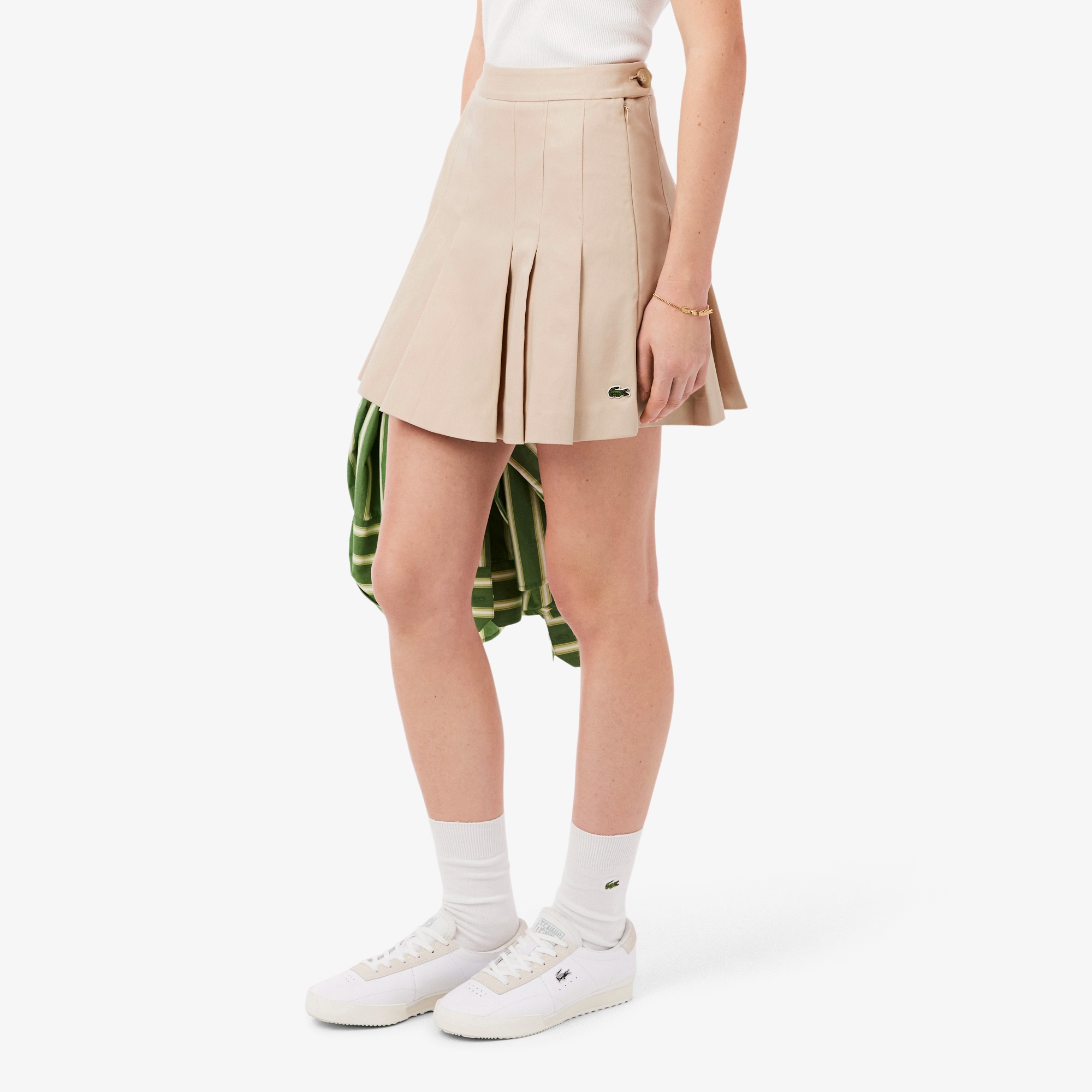 ストレッチコットンプリーツスカート