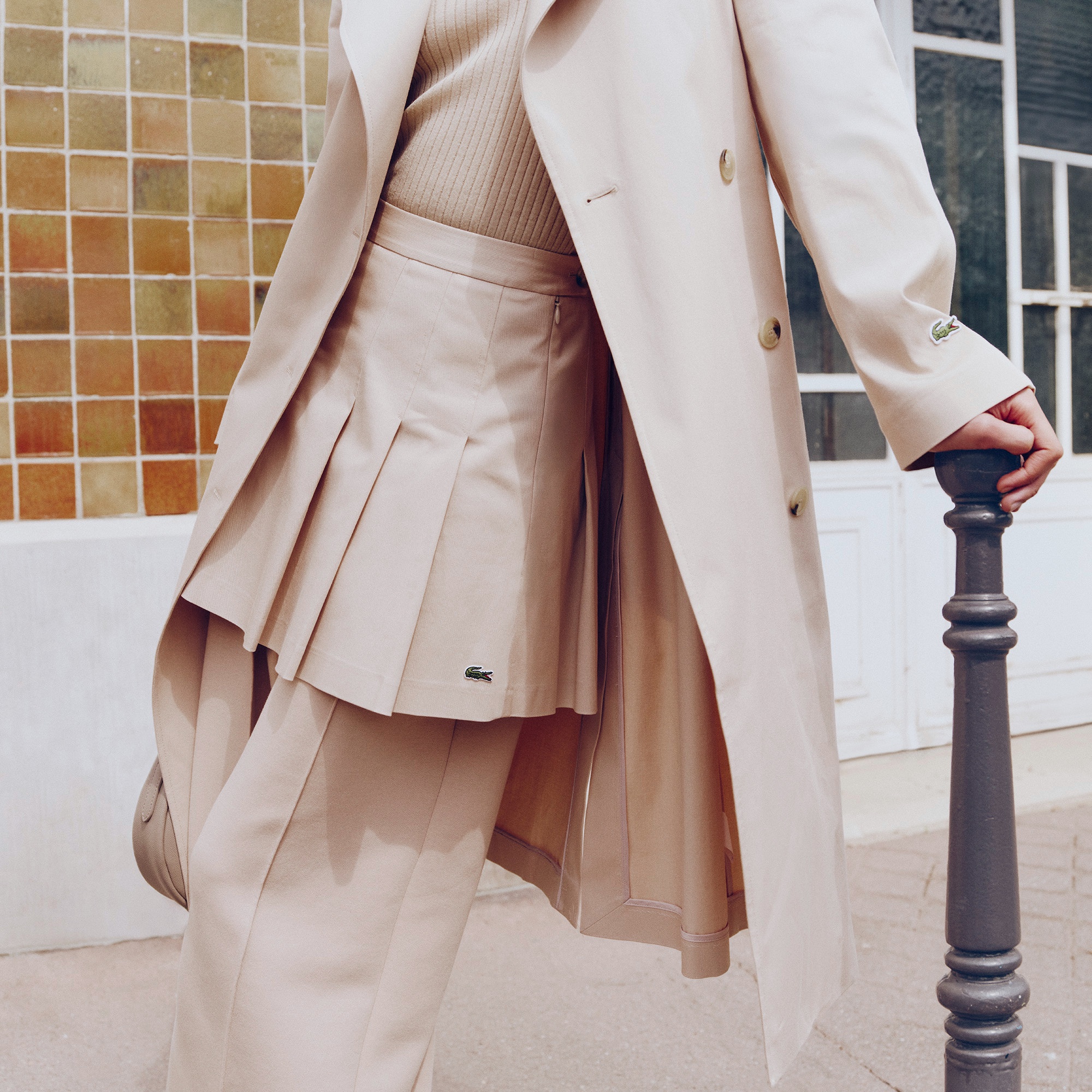 ストレッチコットンプリーツスカート