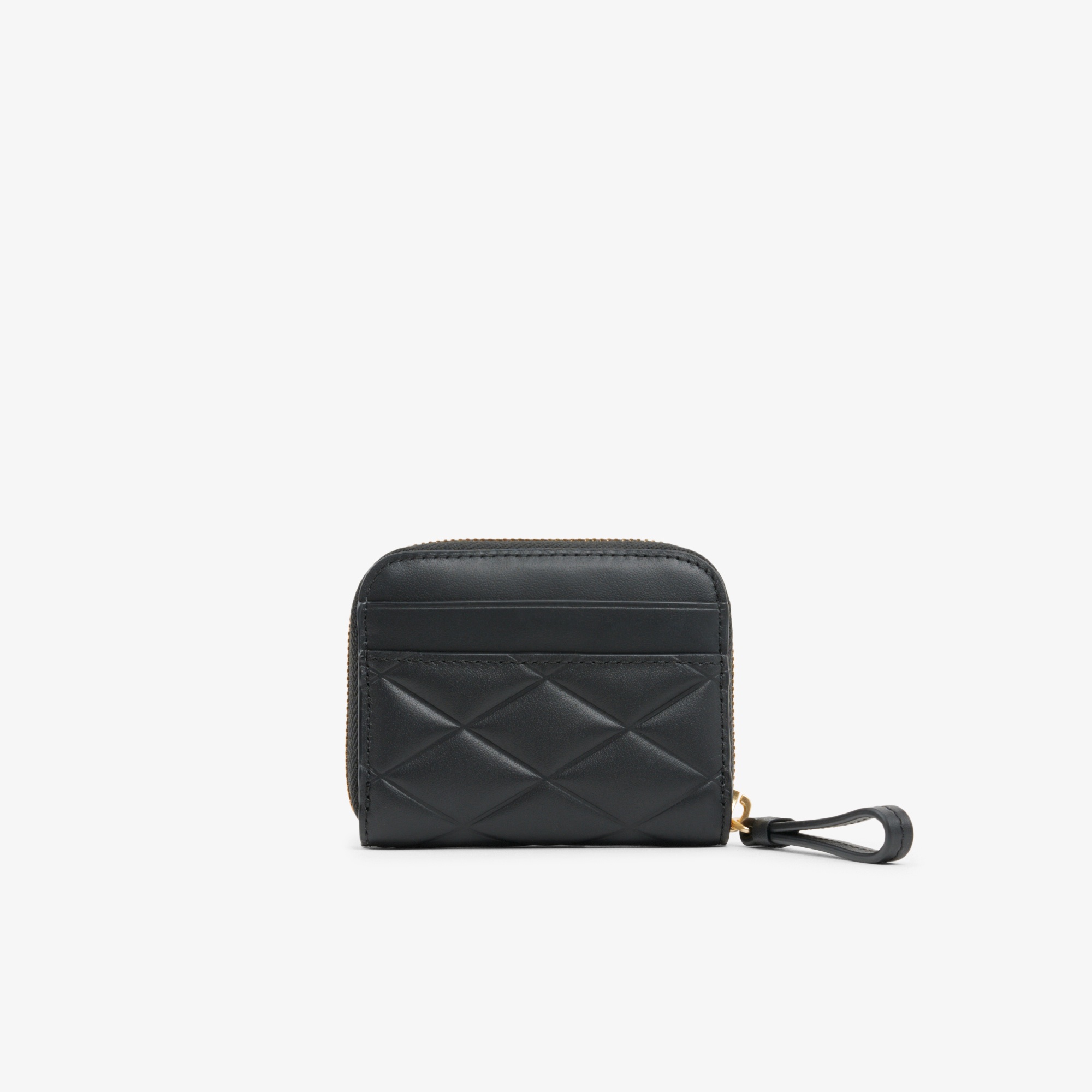 クロコダイル キルティングレザーラウンドジップミニウォレット