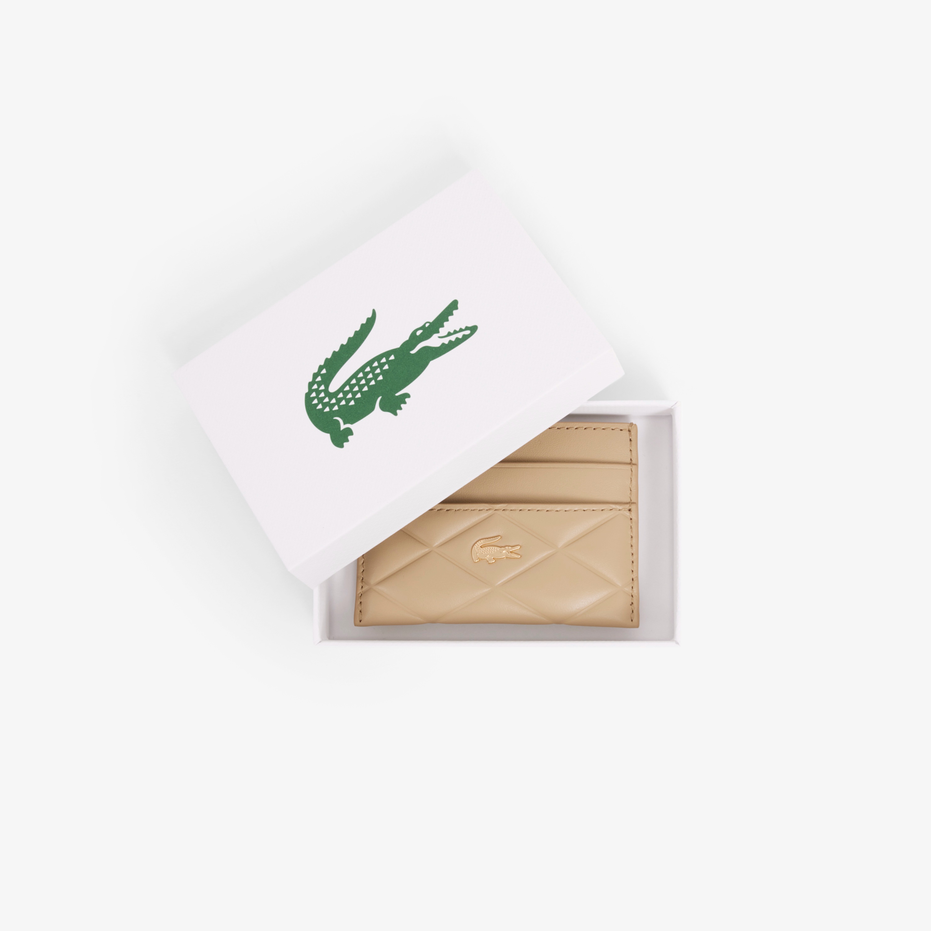 クロコダイル キルティングレザーカードケース