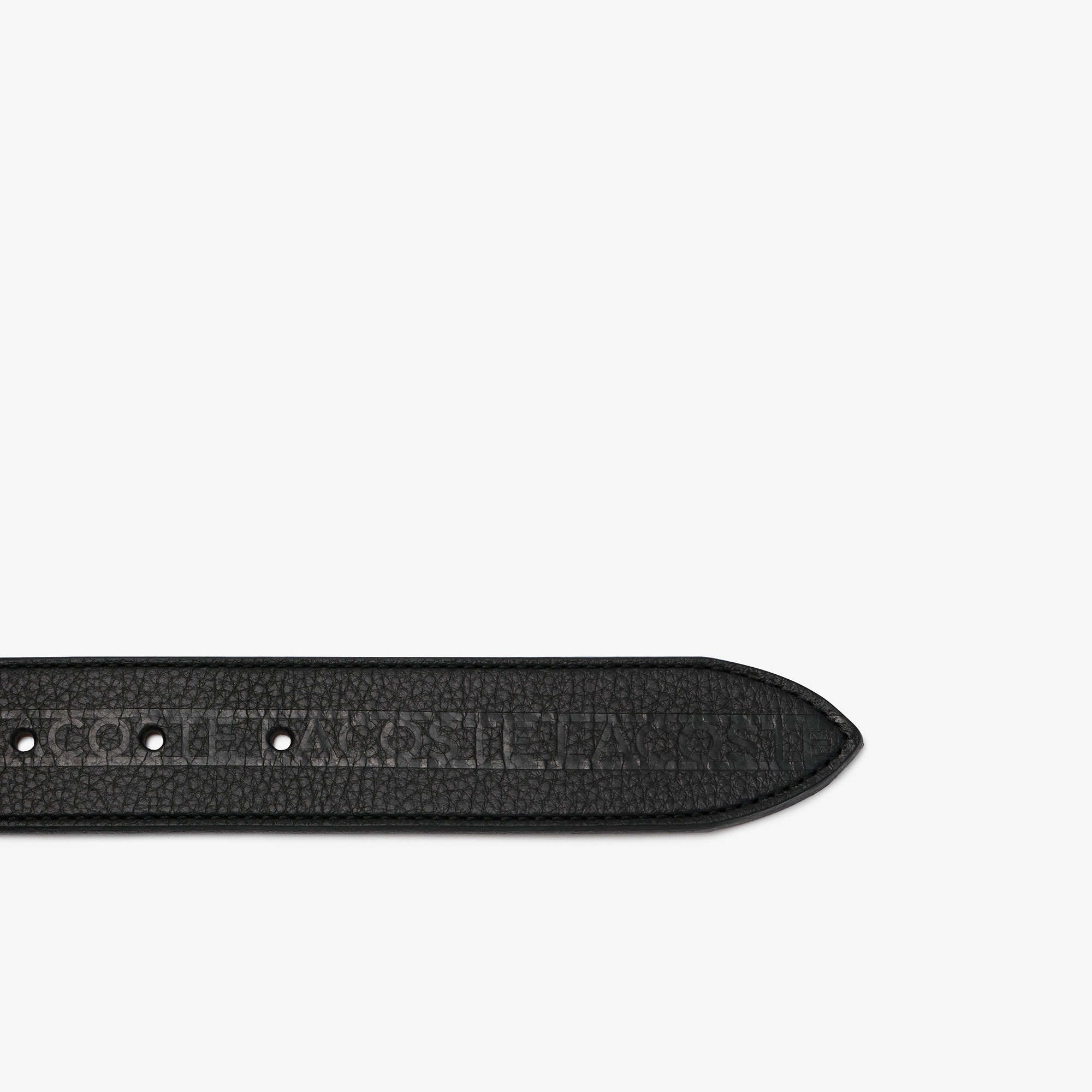 ブランドネームロゴエンボスイタリアンレザーベルト