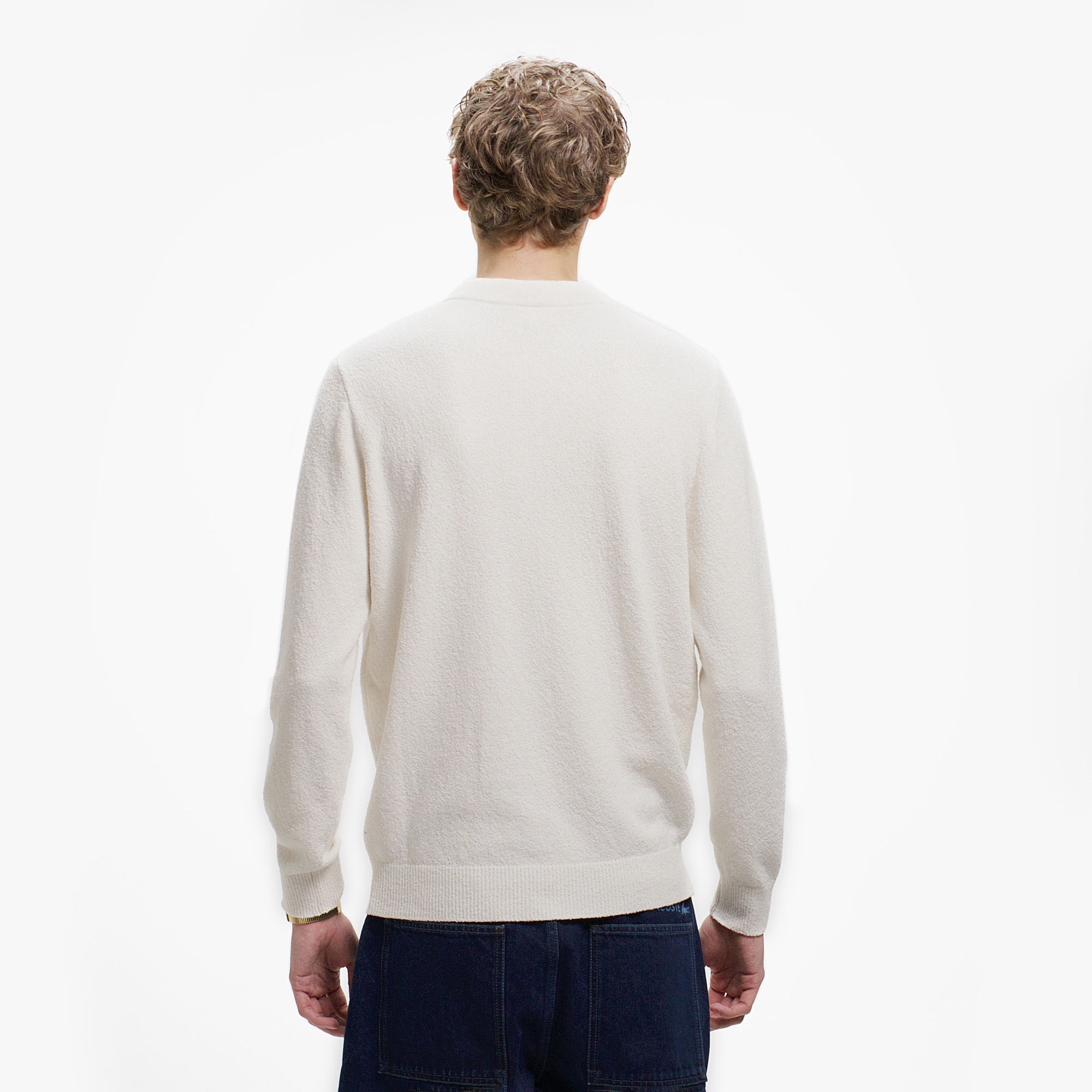 ブークレー ヘンリーネックニットセーター