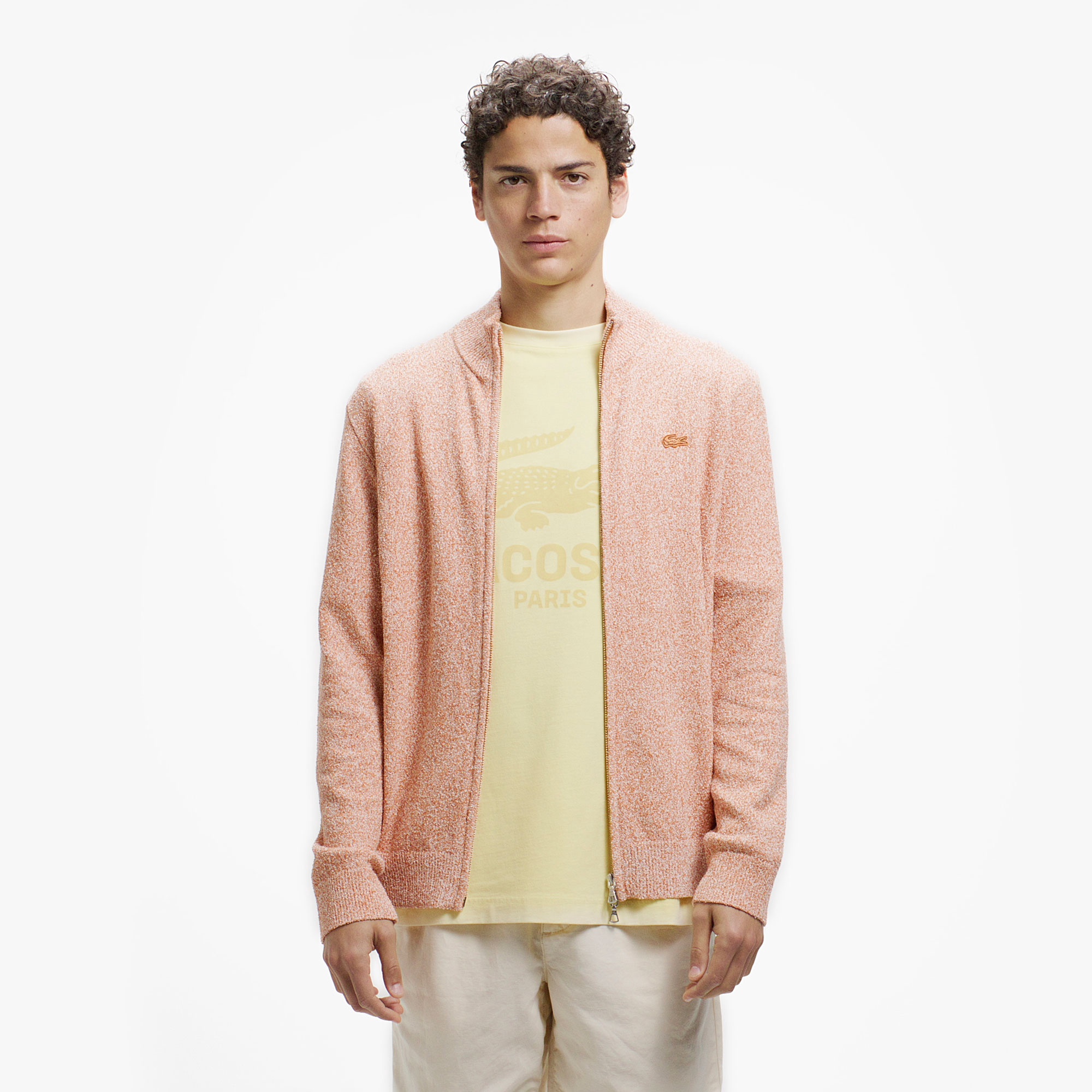 ブークレー スタンドジップニットカーディガン