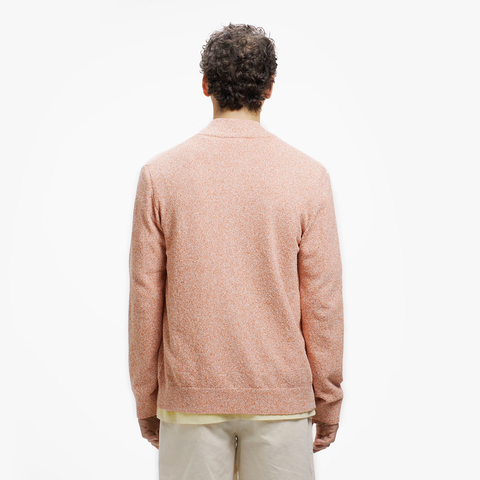 ブークレー スタンドジップニットカーディガン