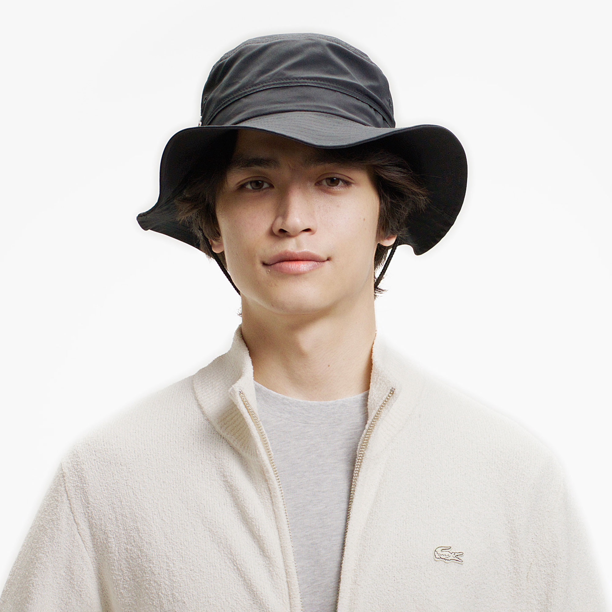 ブークレー スタンドジップニットカーディガン