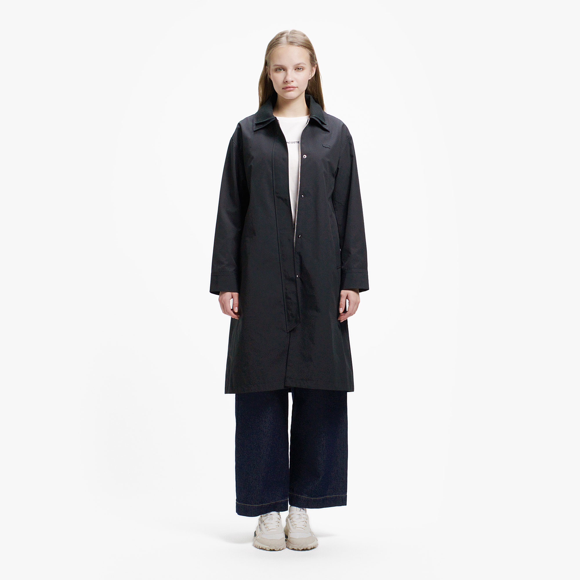 ダブルカラーロングスプリングコート