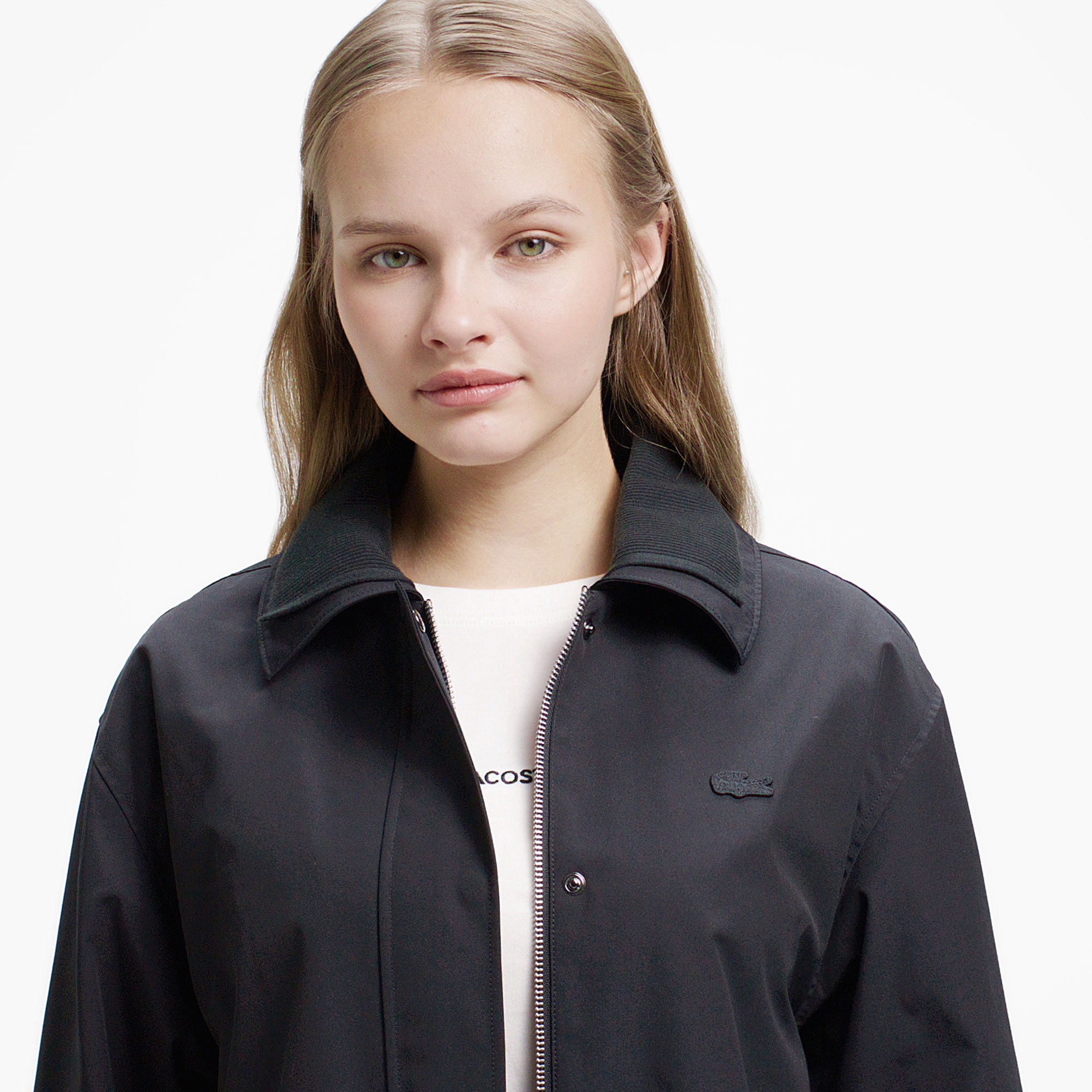 ダブルカラーロングスプリングコート