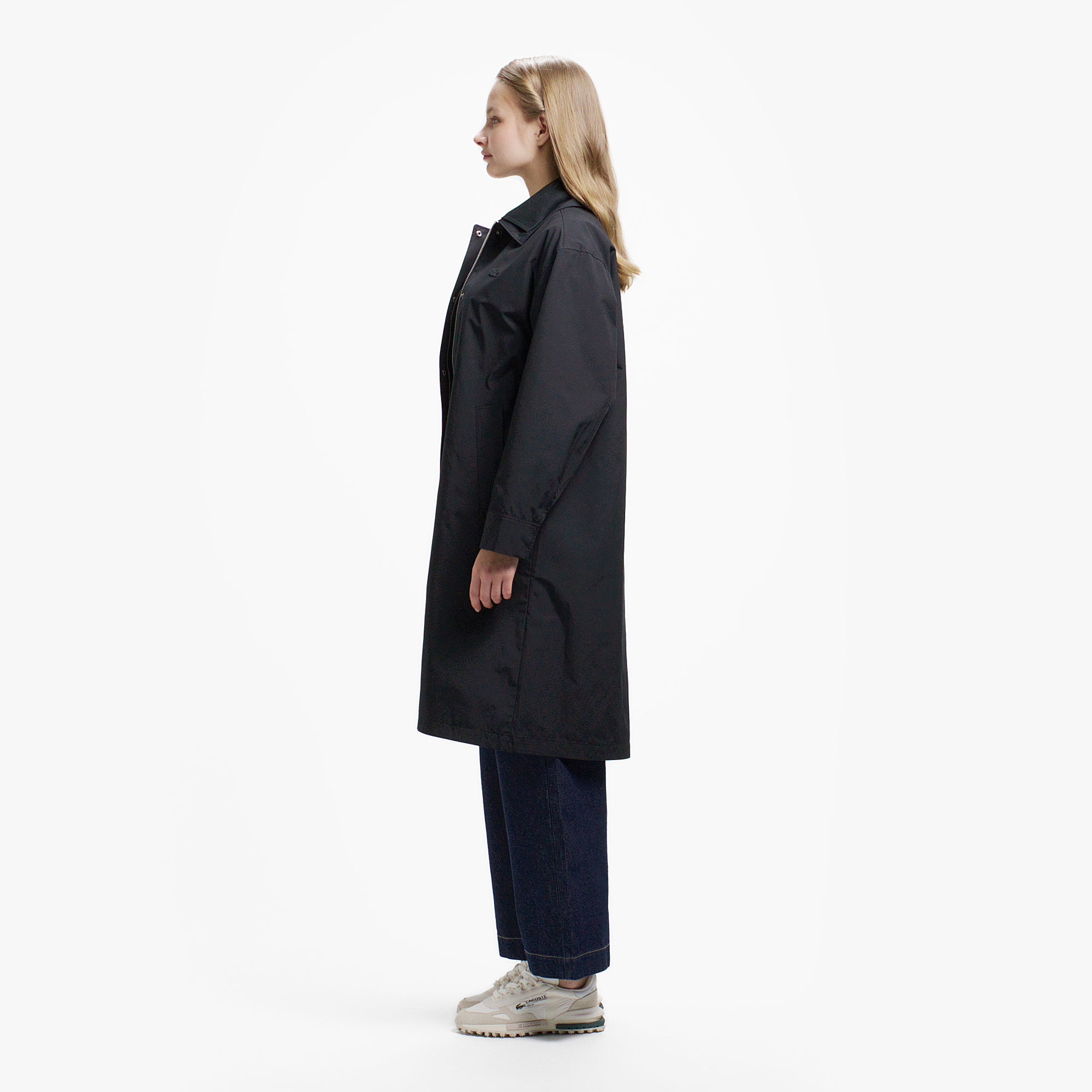 ダブルカラーロングスプリングコート