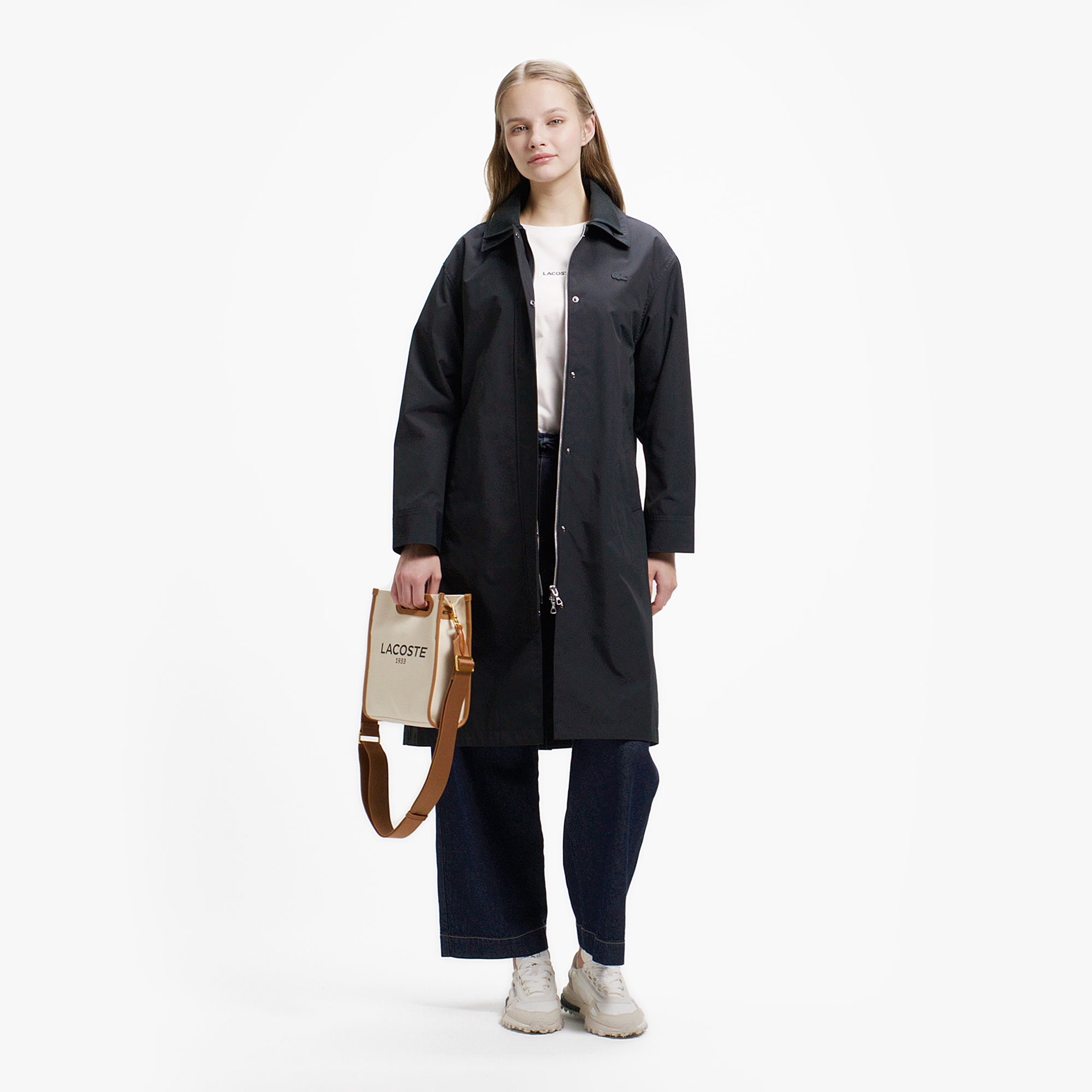 ダブルカラーロングスプリングコート