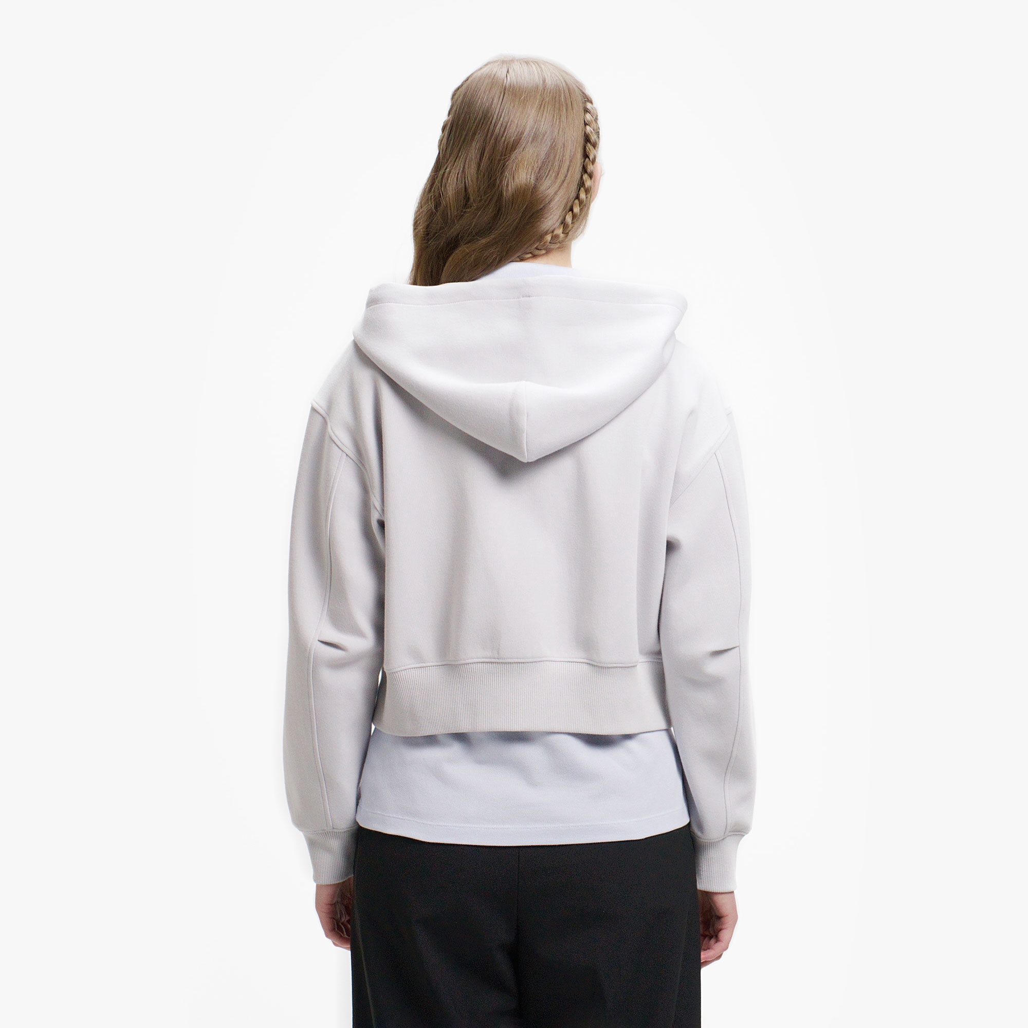 ダブルフェイスジャージジップフーディー