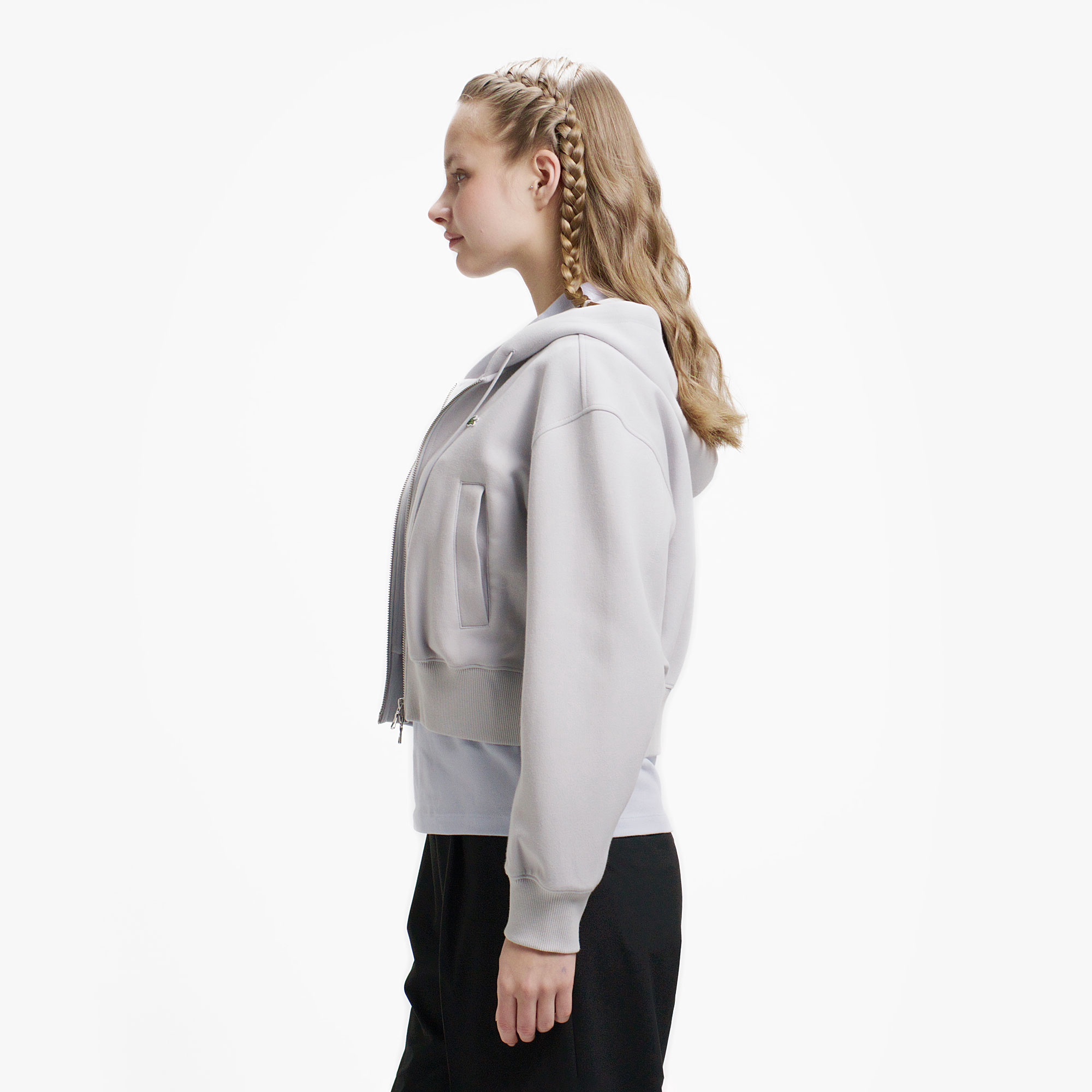 ダブルフェイスジャージジップフーディー