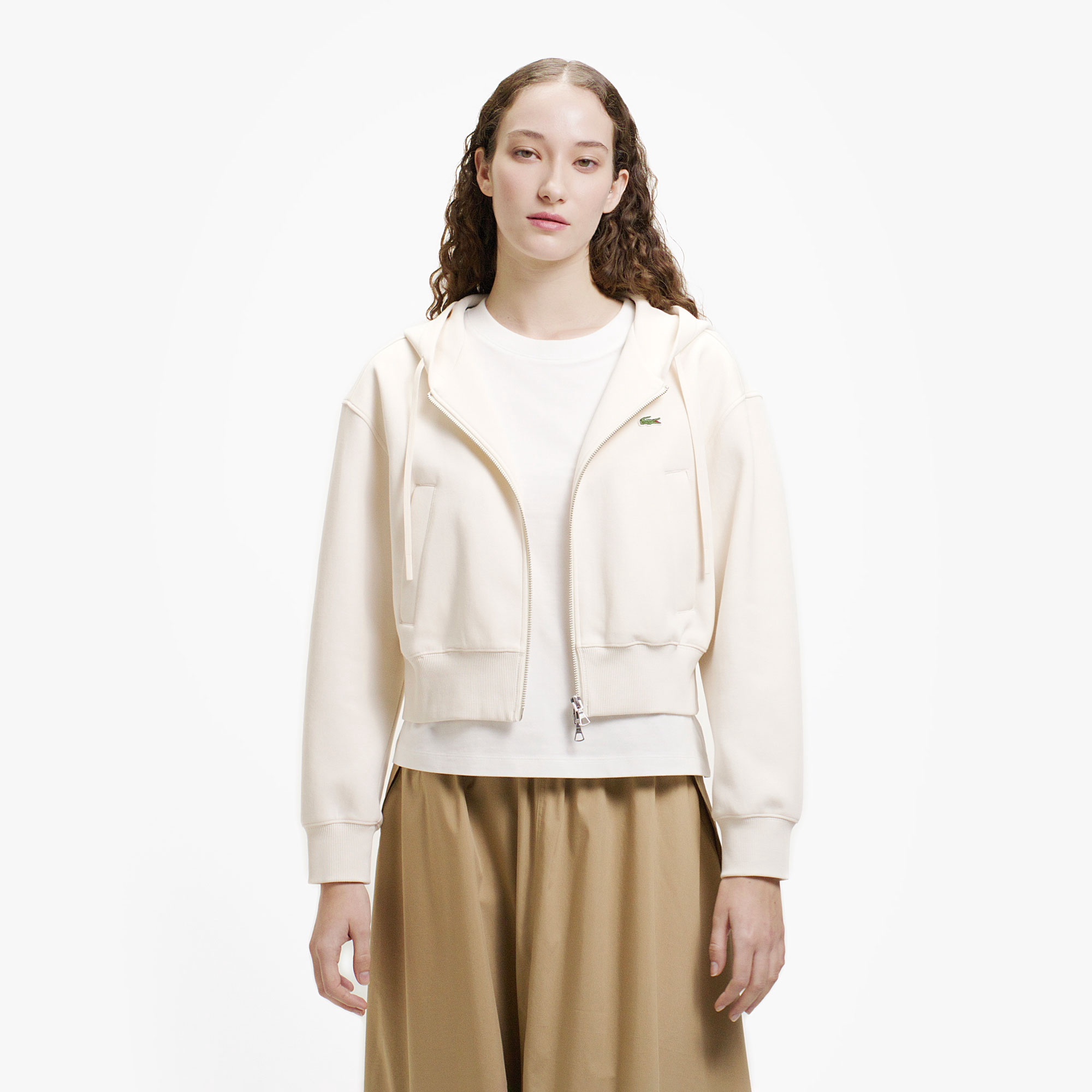 ダブルフェイスジャージジップフーディー