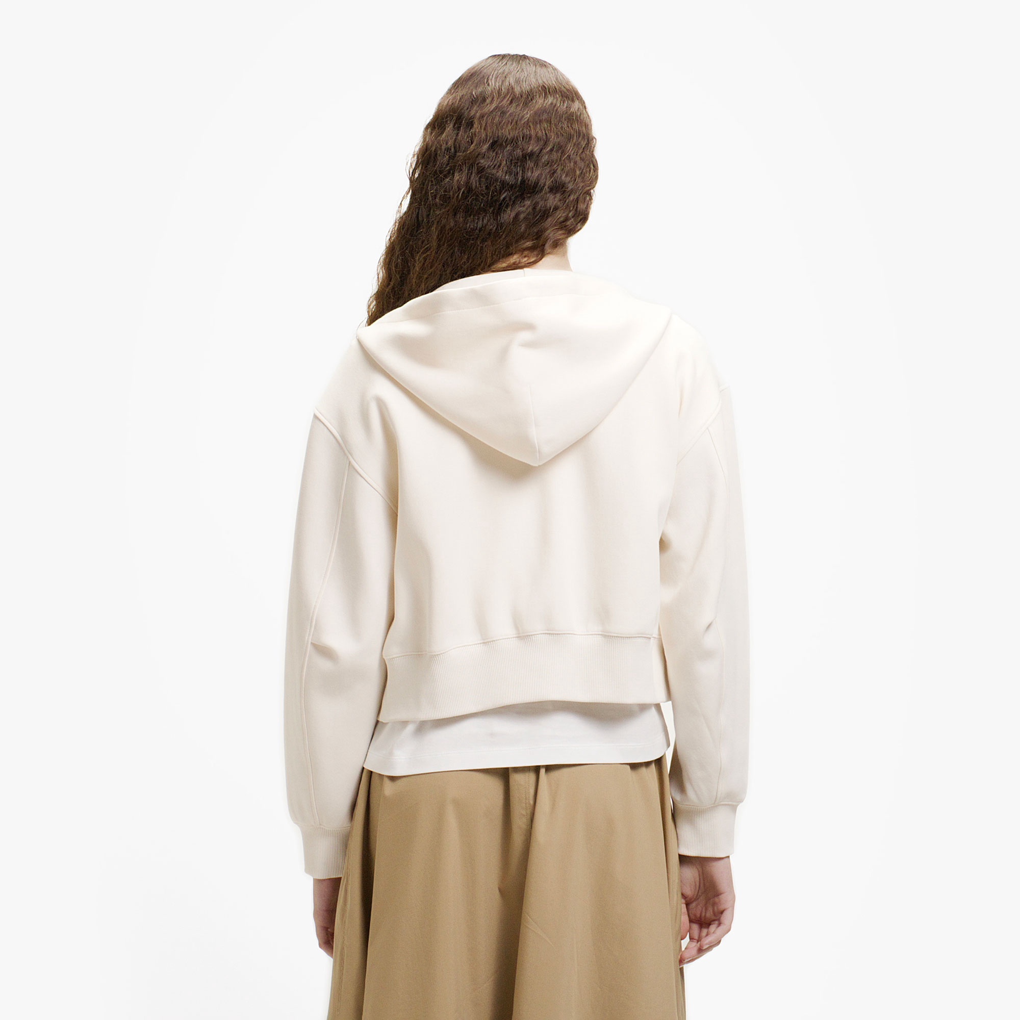 ダブルフェイスジャージジップフーディー