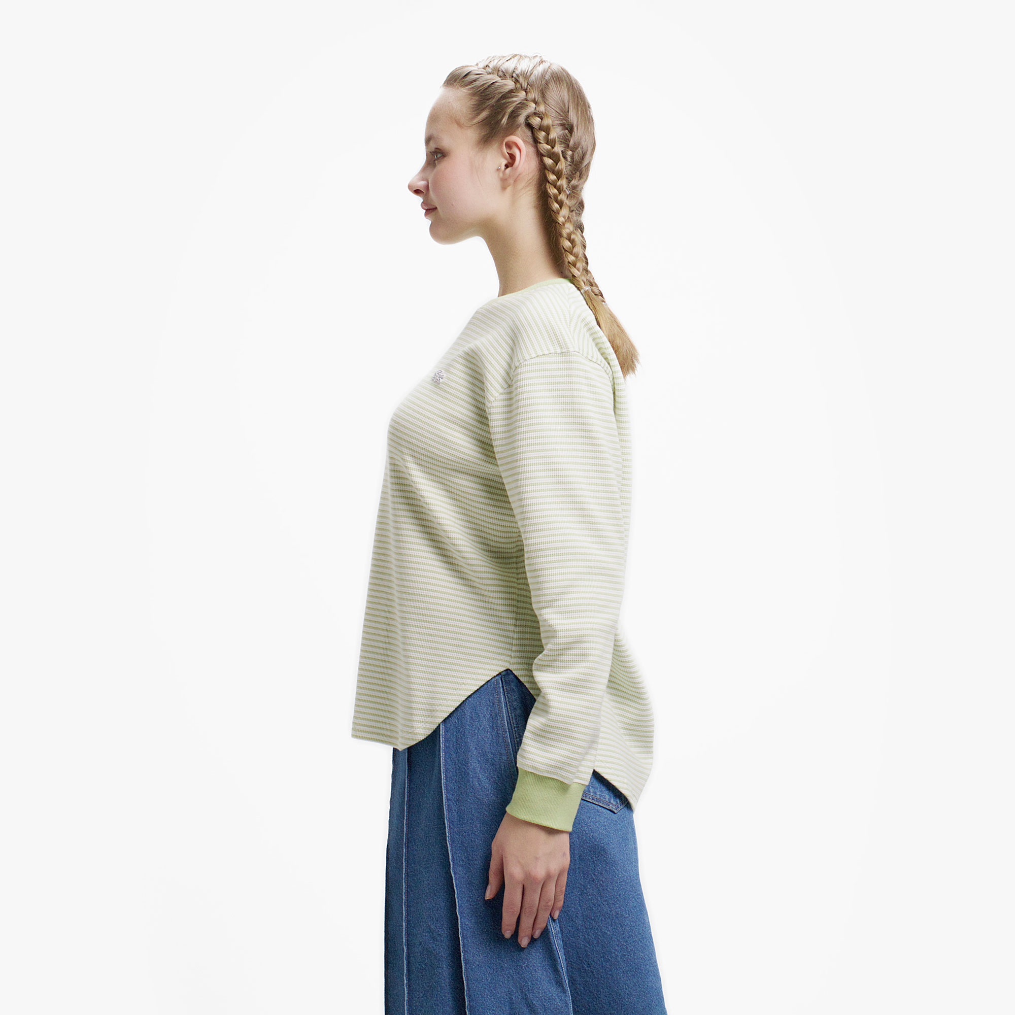 ワッフルボーダーTシャツ