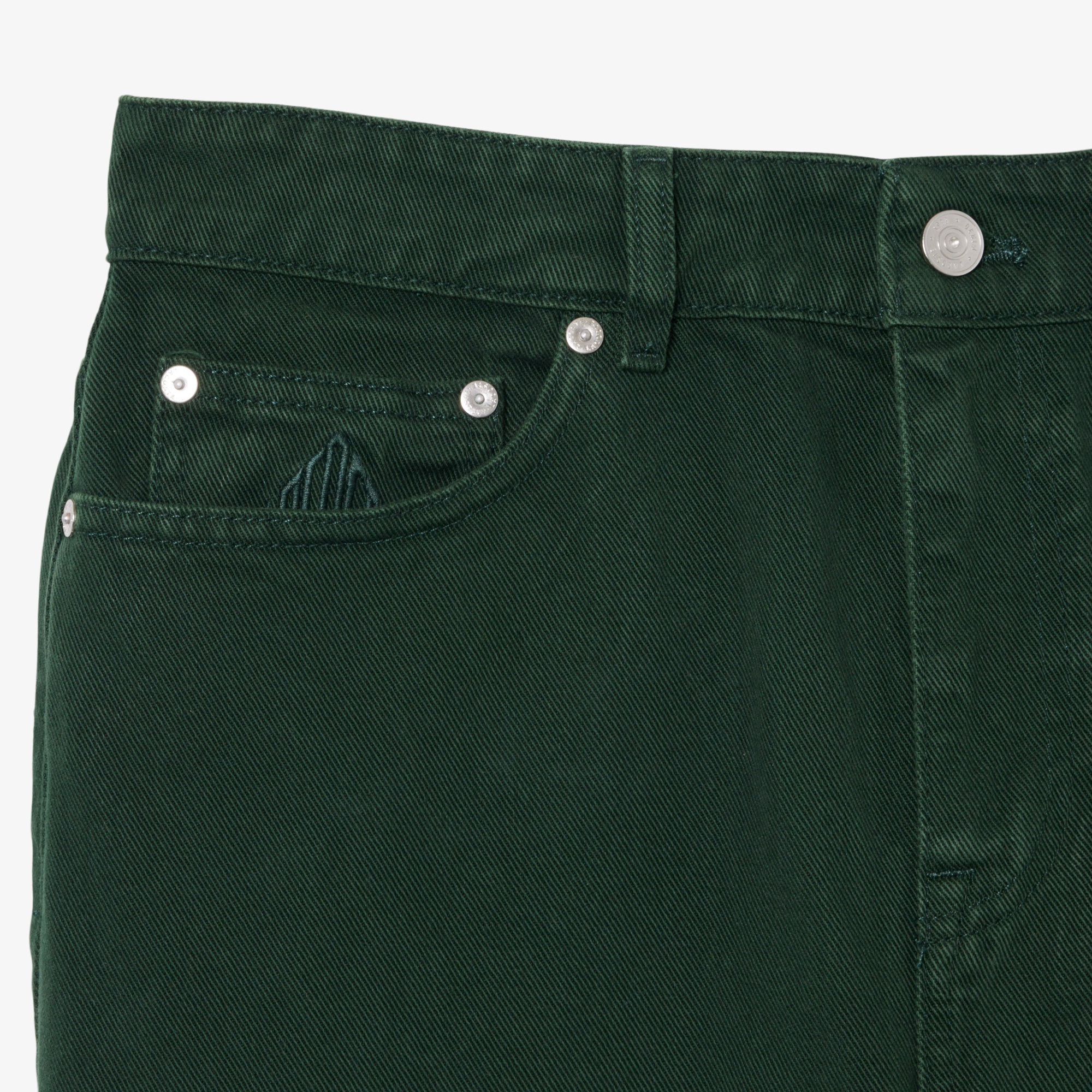 5ポケットストレートカラーデニムパンツ