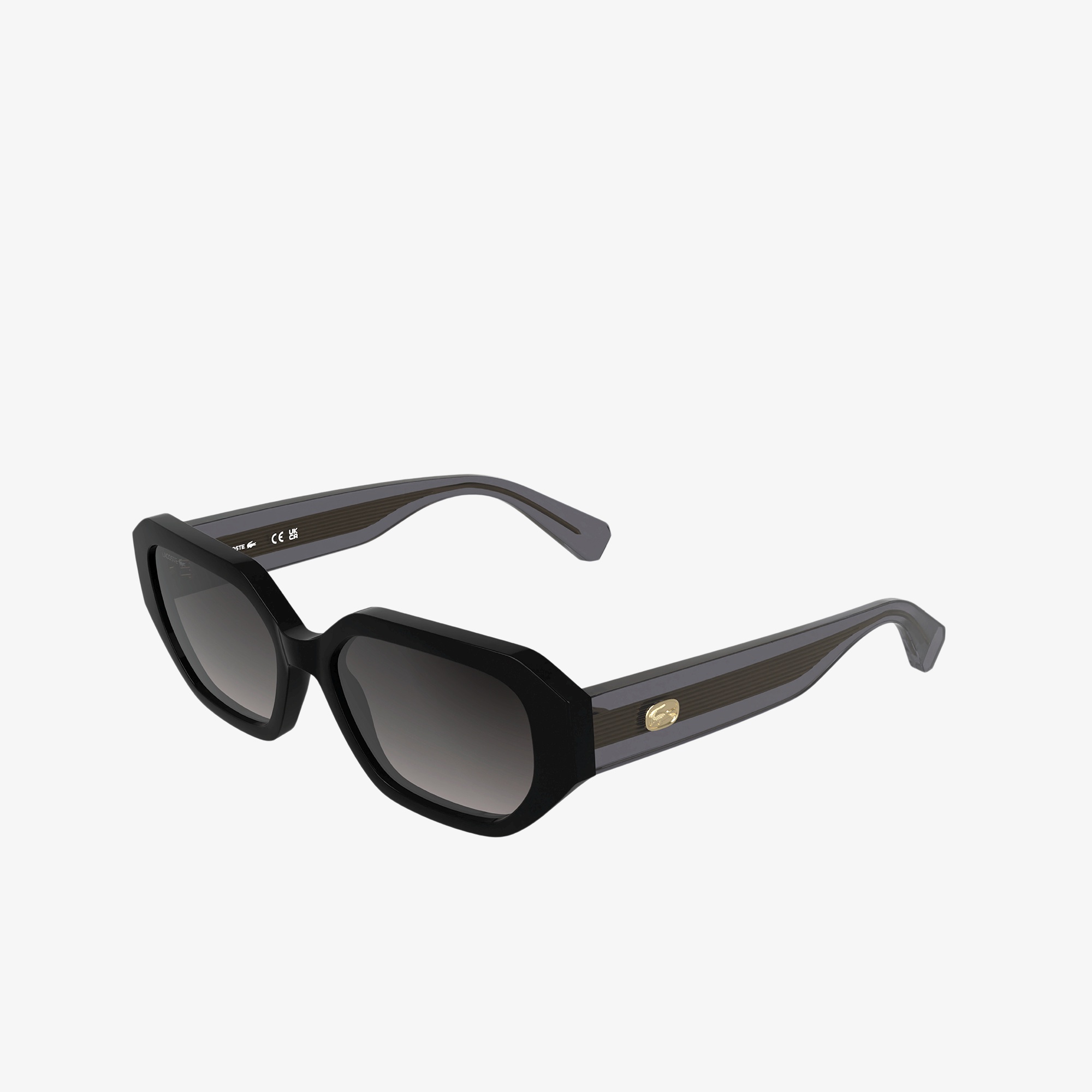 クリアテンプル スクエアシェイプサングラス