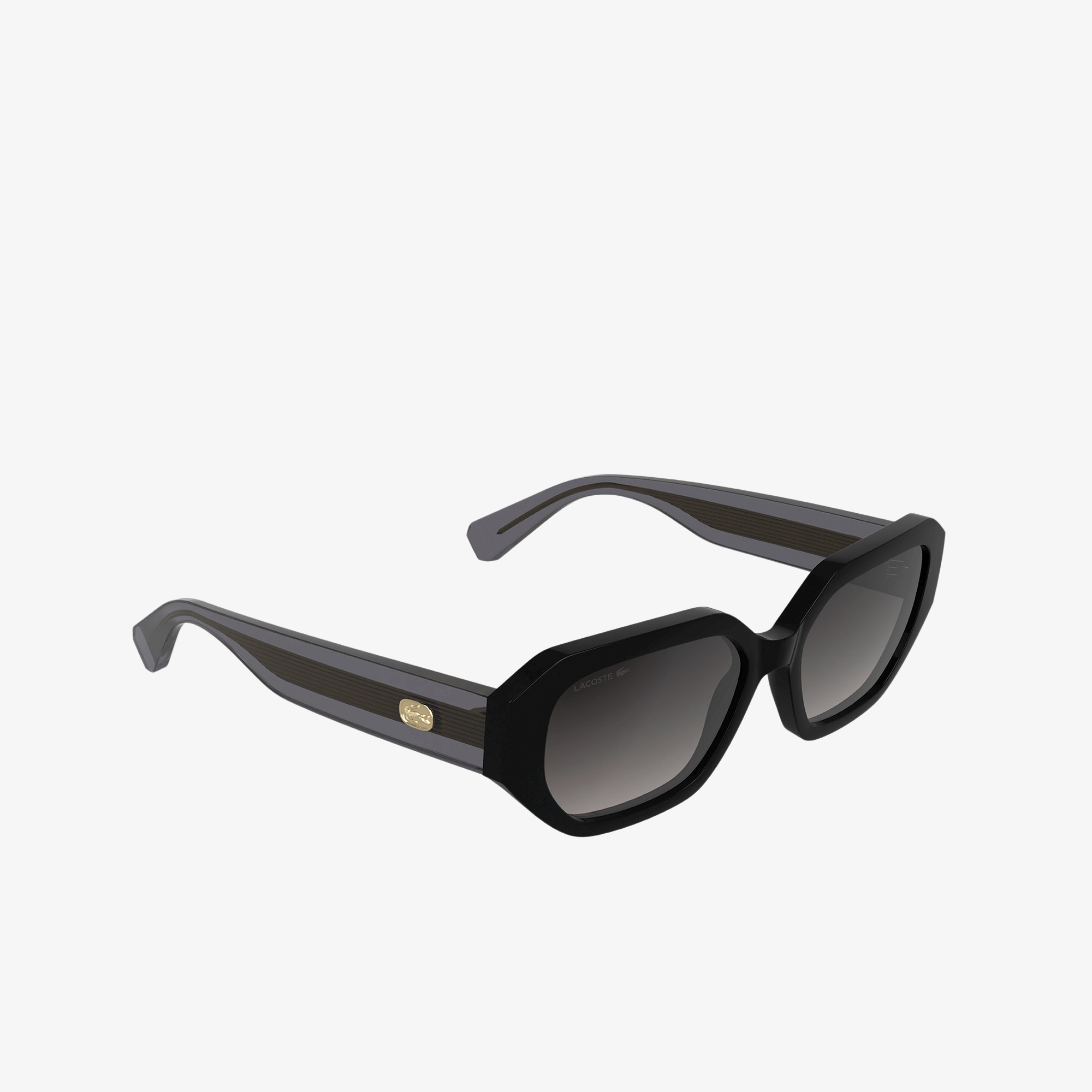 クリアテンプル スクエアシェイプサングラス