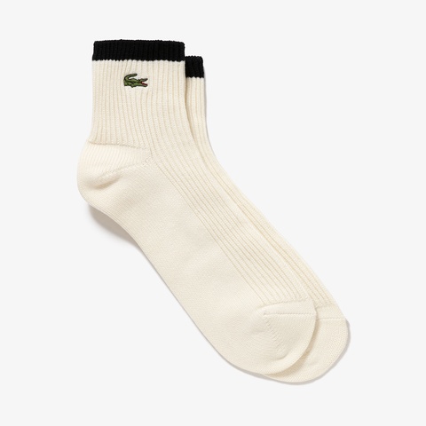 1×1リブニットクルーソックス