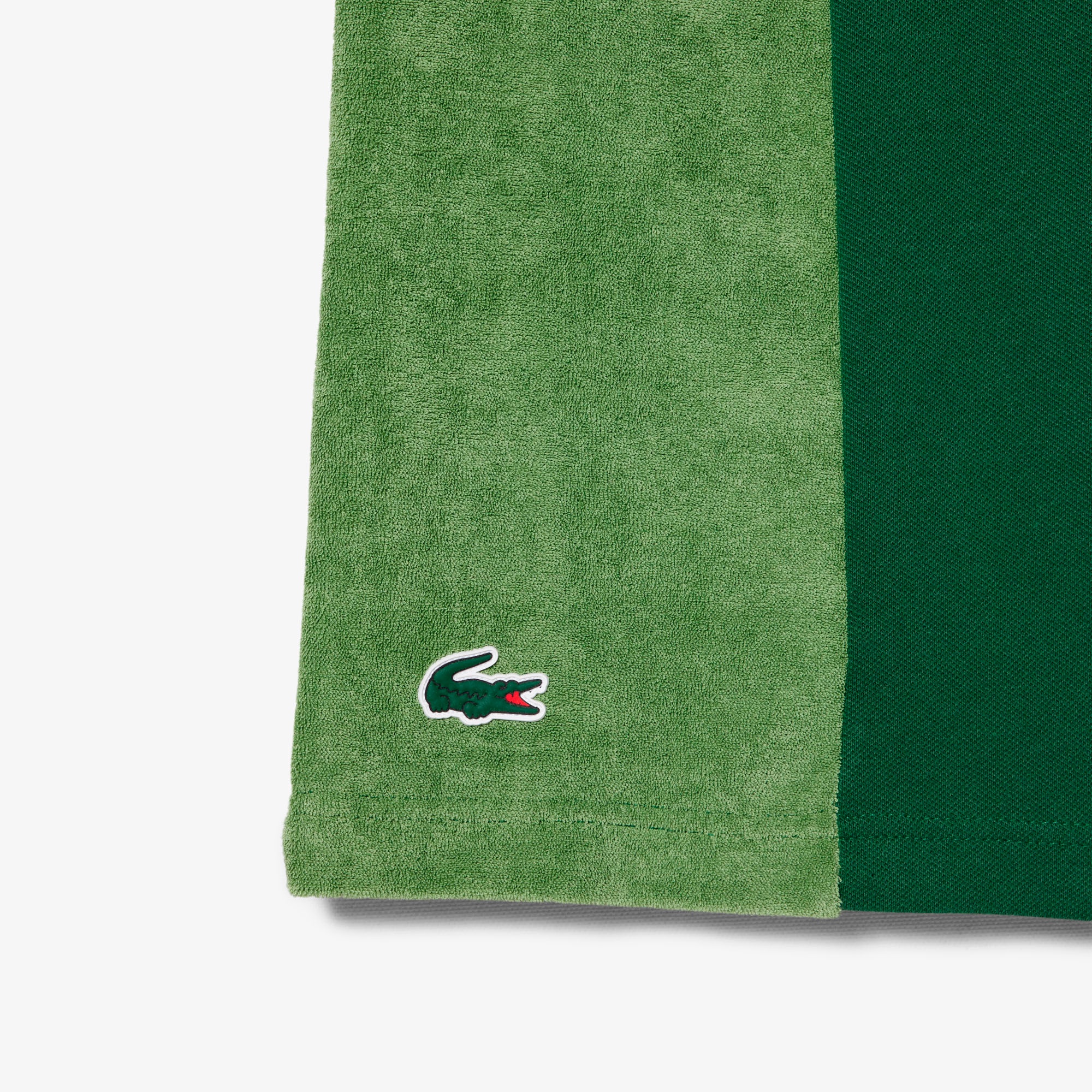 サイドパネルパイル地切り替えゴルフポロシャツ