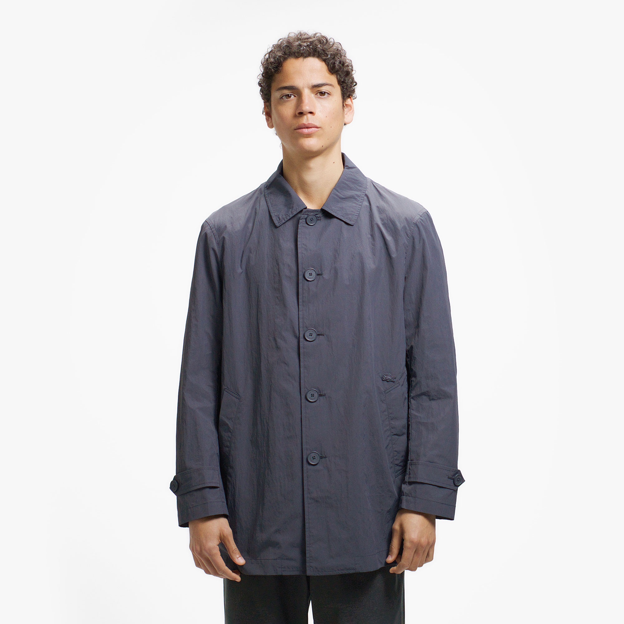 パッカブルナイロンステンカラーコート