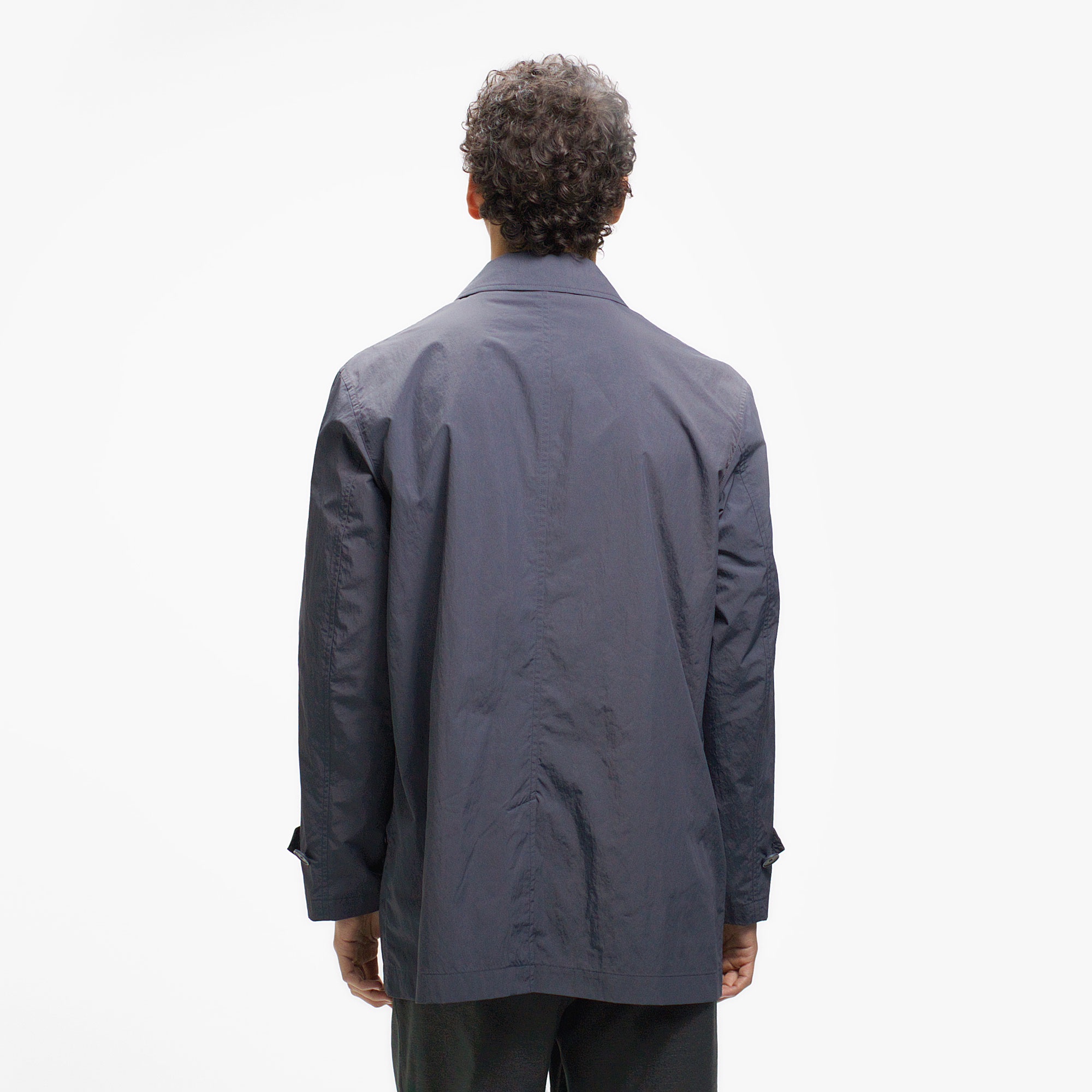 パッカブルナイロンステンカラーコート