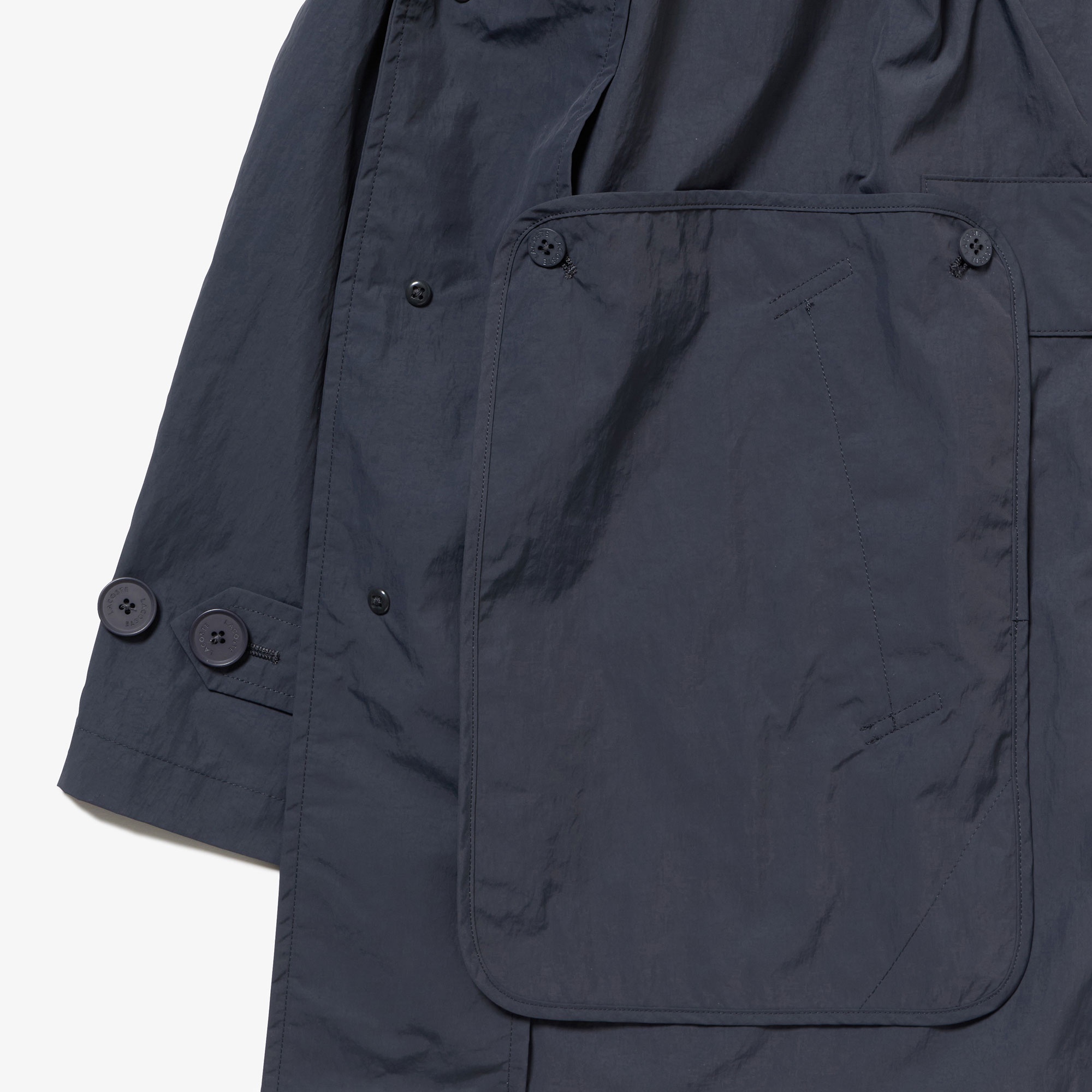 パッカブルナイロンステンカラーコート