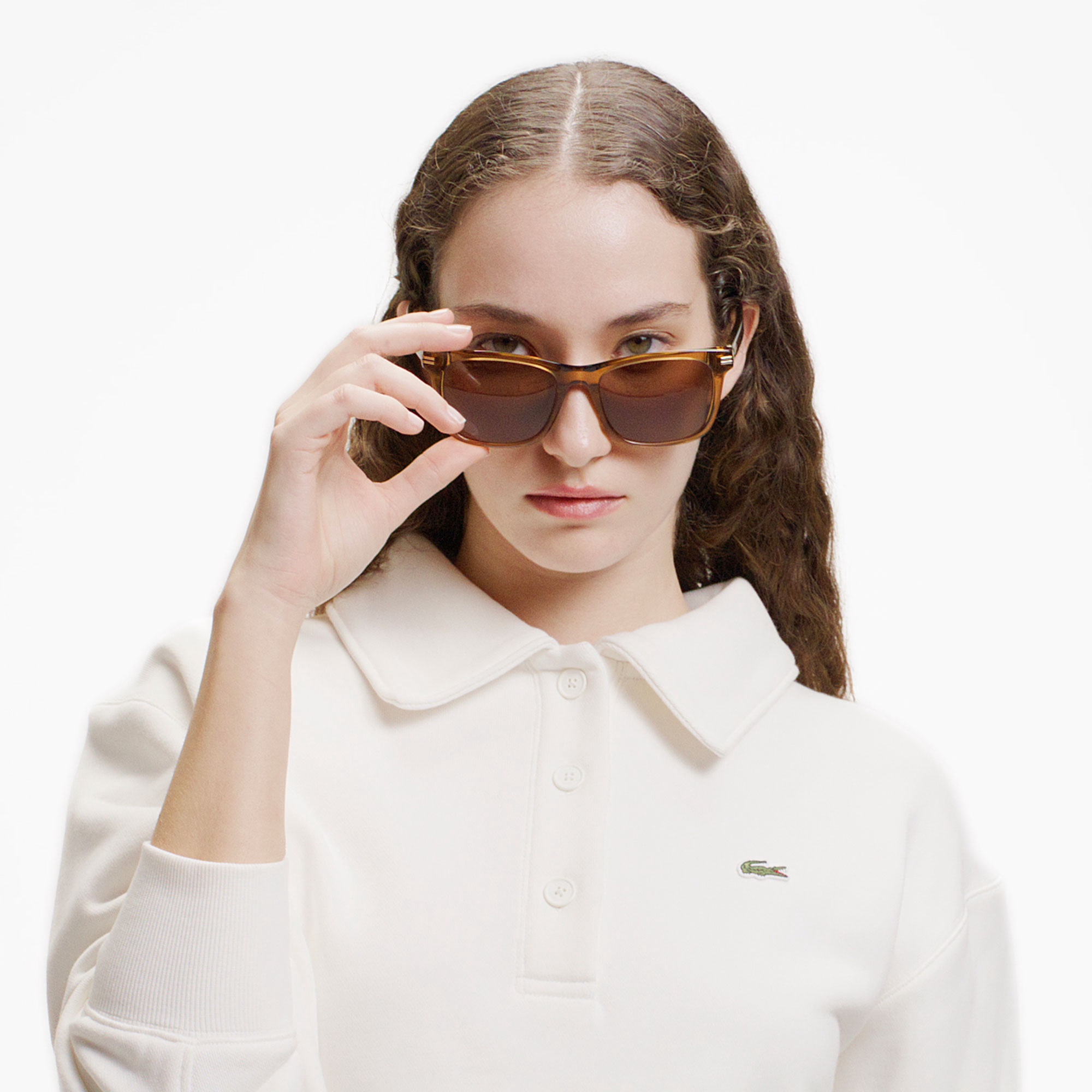 スウェットポロシャツ