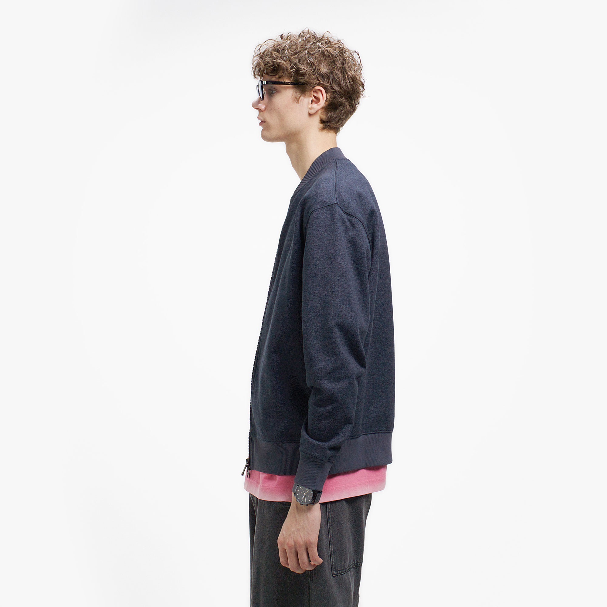 ヘザースウェットブルゾン