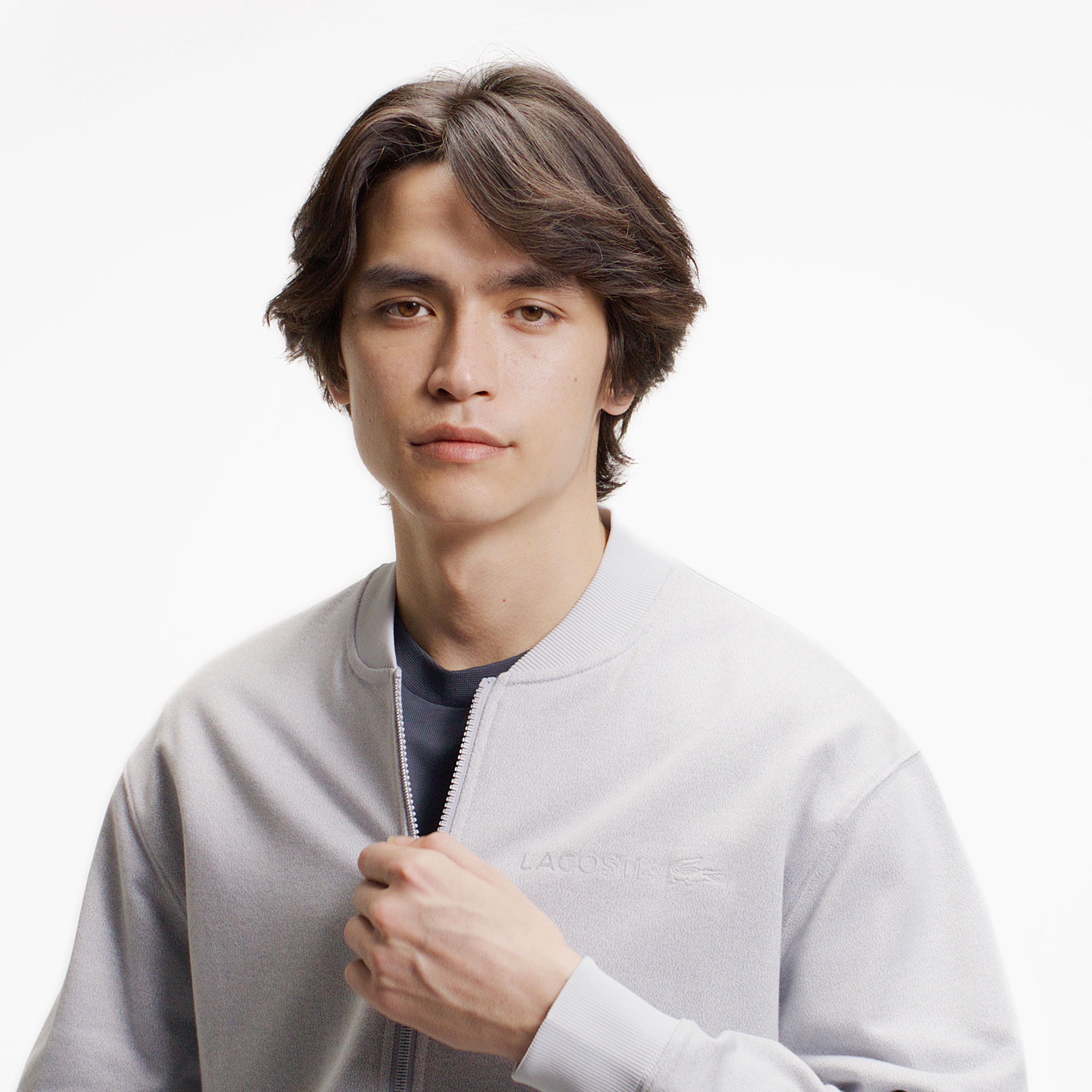 ヘザースウェットブルゾン