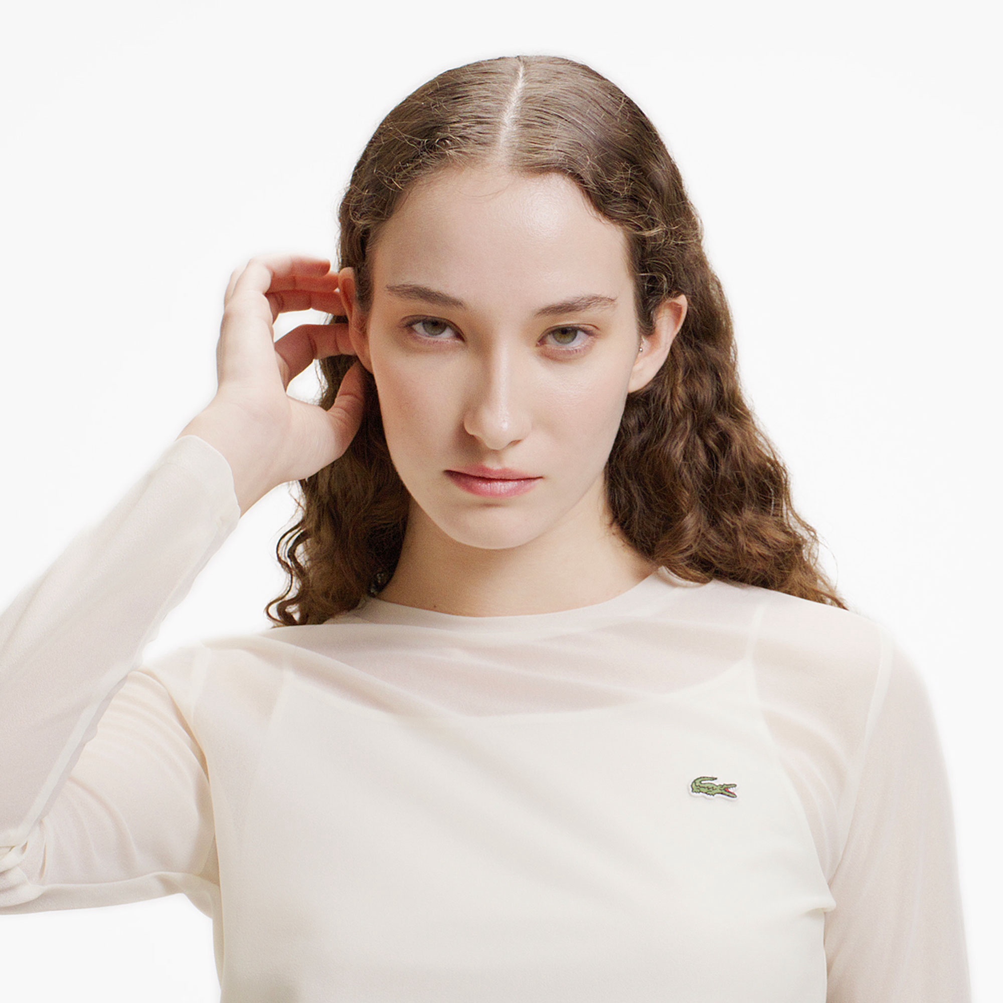 シアーレイヤードロングスリーブTシャツ