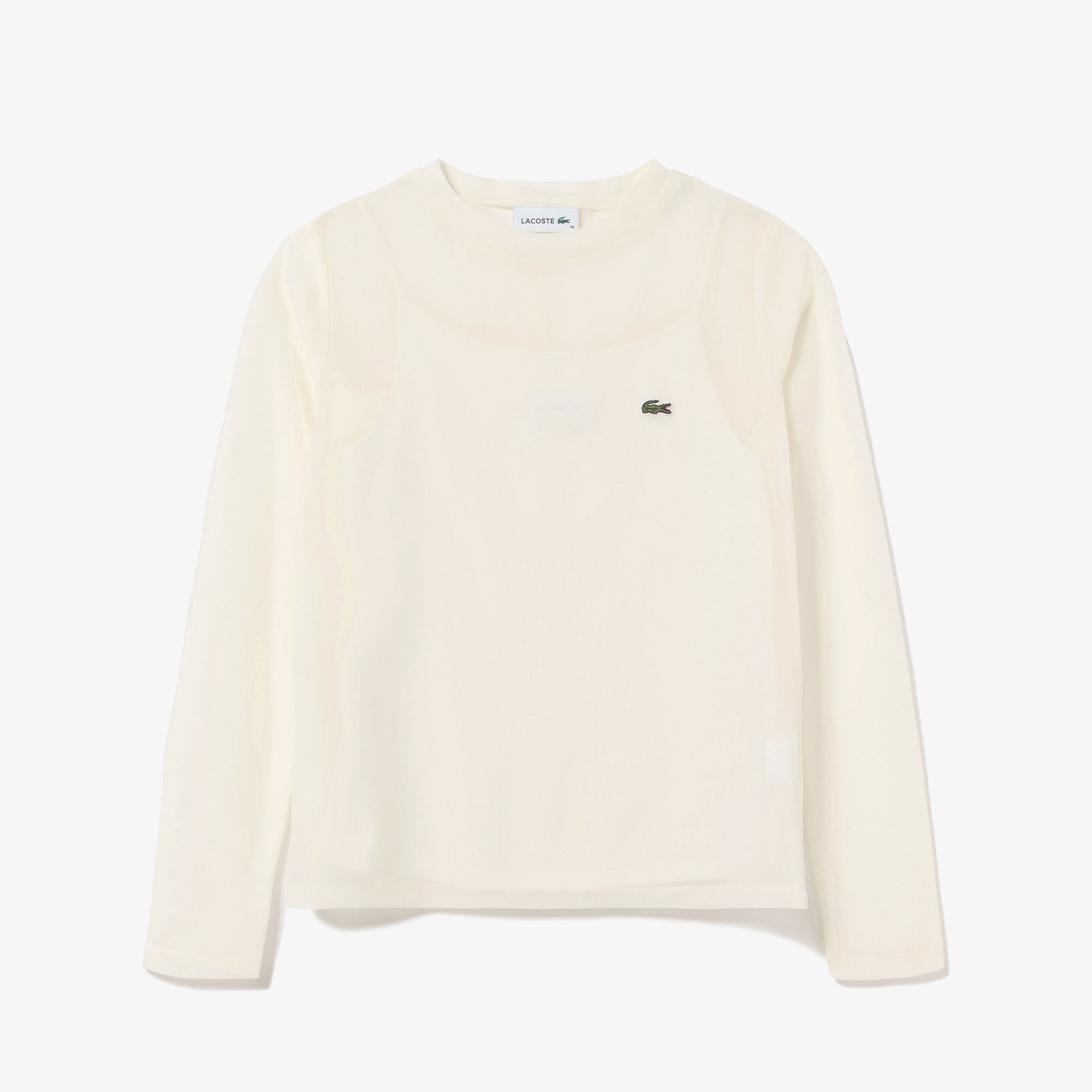 シアーレイヤードロングスリーブTシャツ