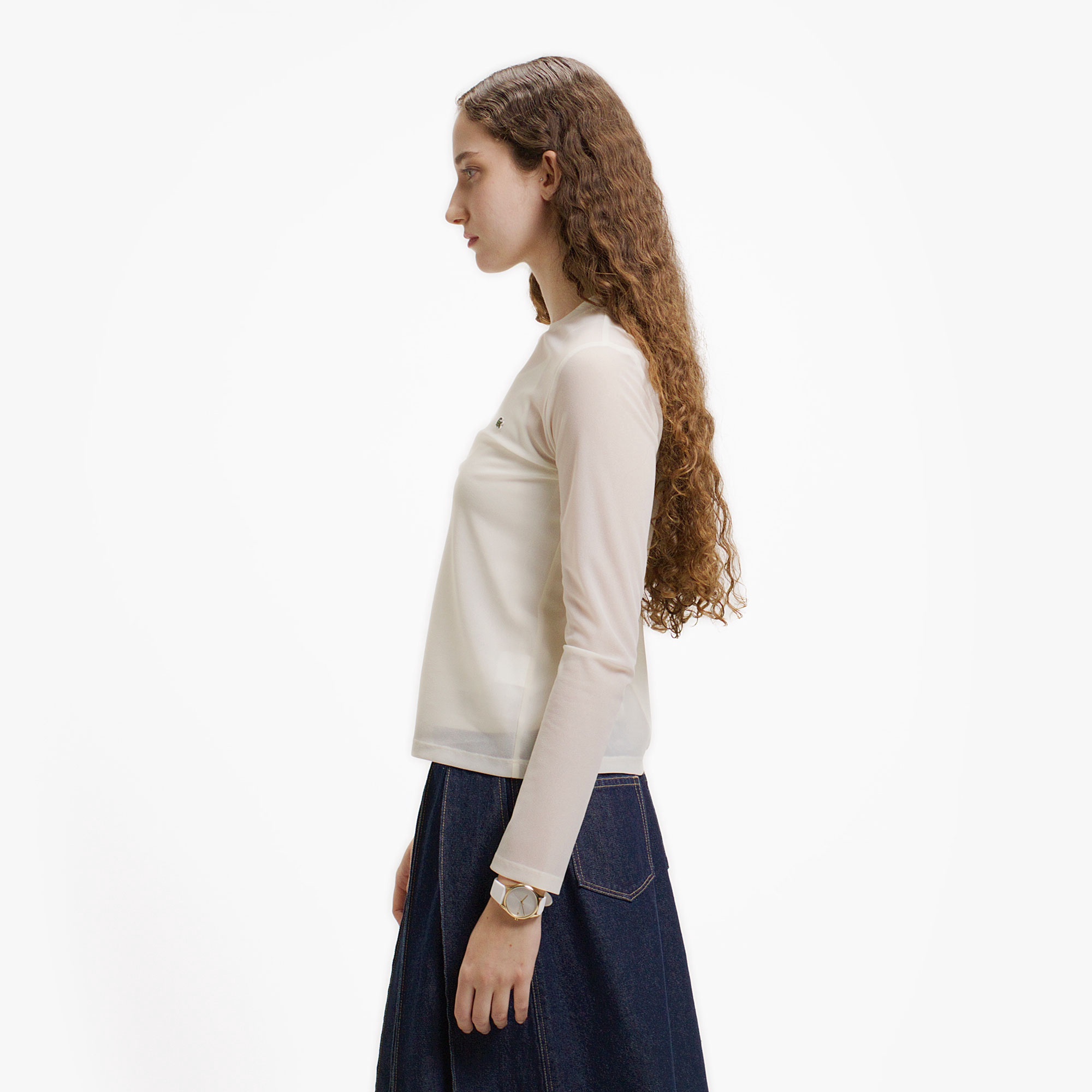 シアーレイヤードロングスリーブTシャツ