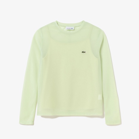 シアーレイヤードロングスリーブTシャツ