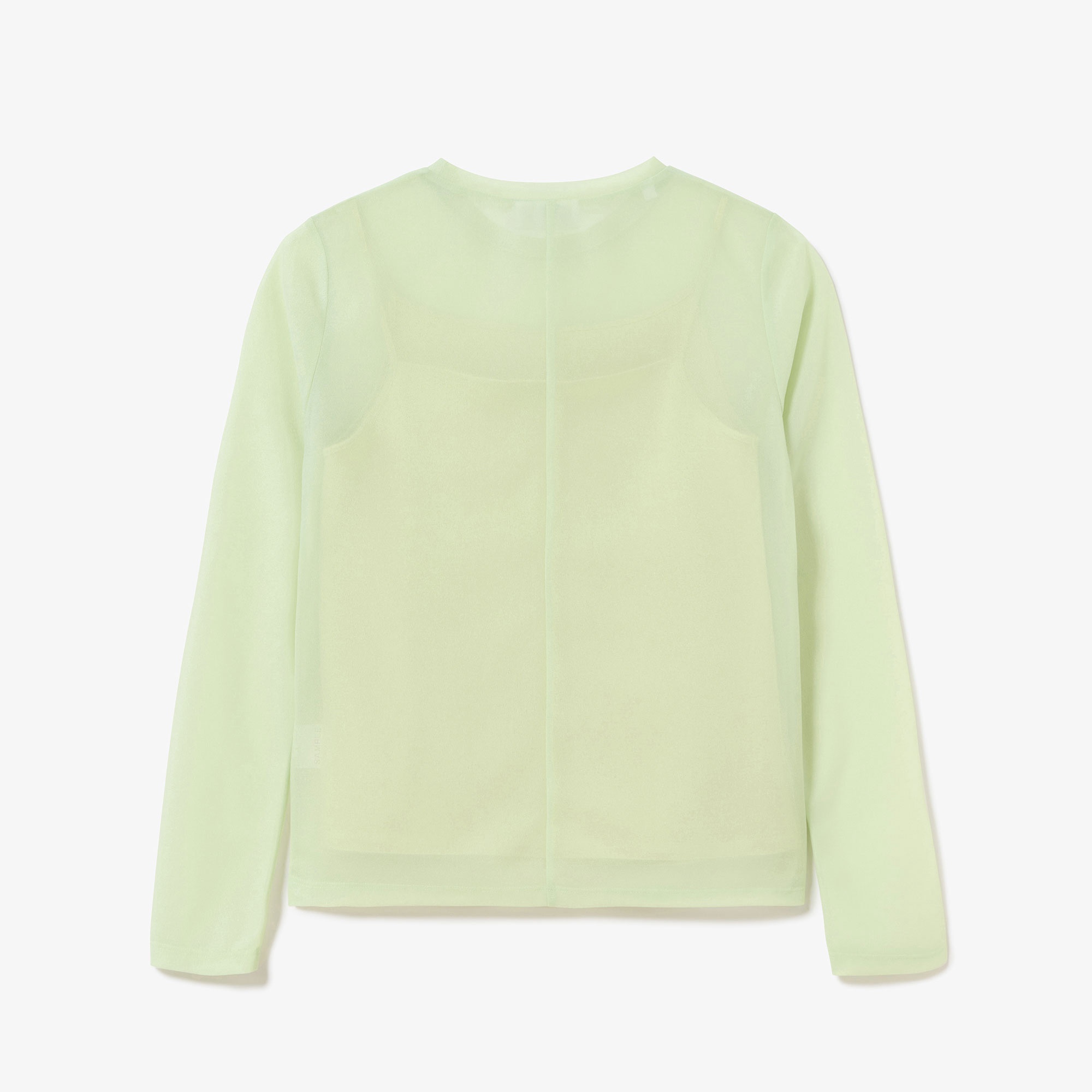 シアーレイヤードロングスリーブTシャツ