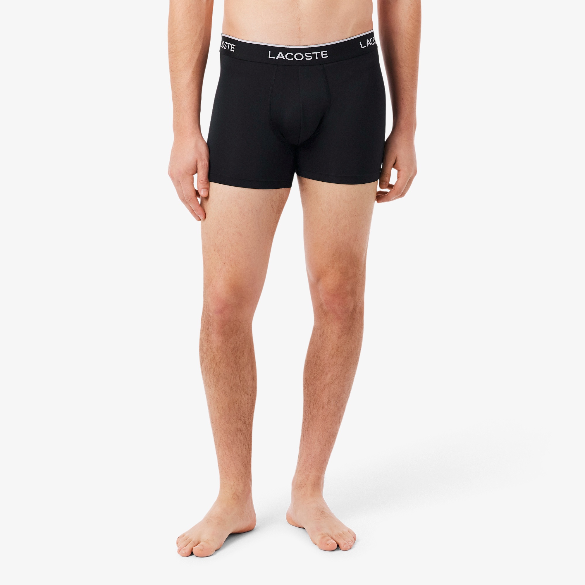 3P ブランドネームロゴウエストバンドマイクロファイバートランクショーツ