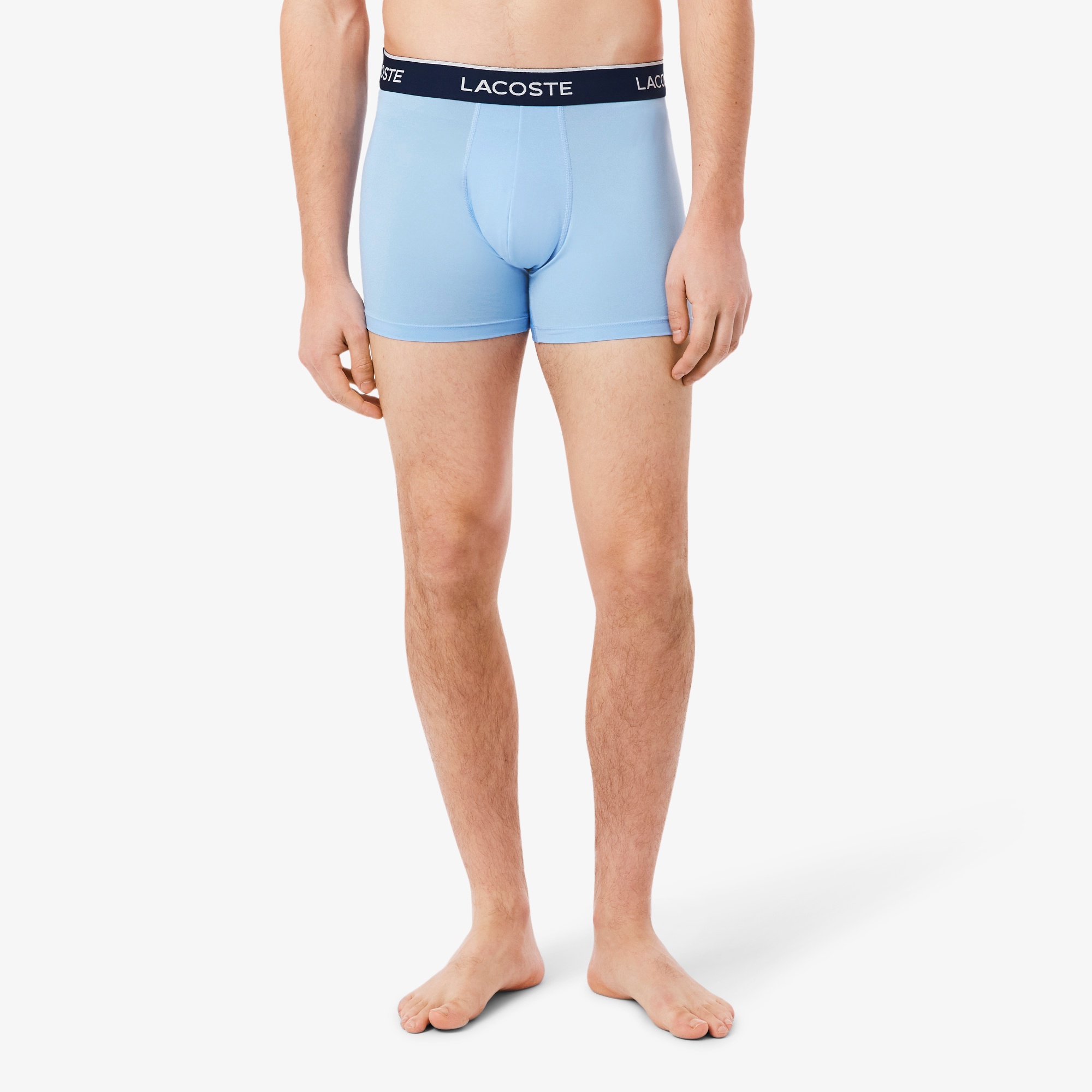 3P ブランドネームロゴウエストバンドマイクロファイバートランクショーツ