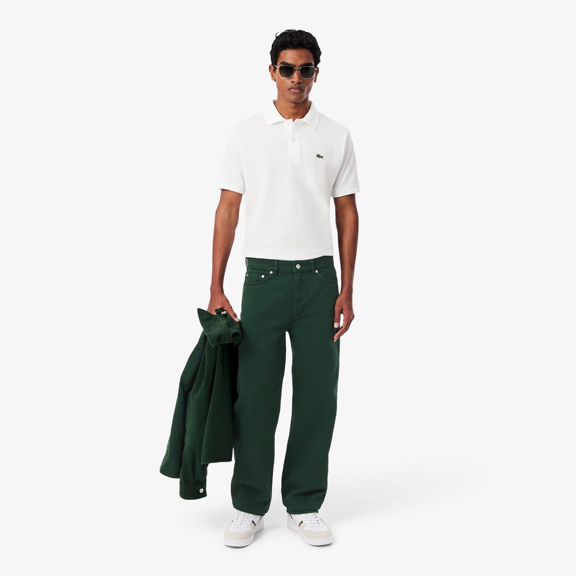 5ポケットストレートカラーデニムパンツ