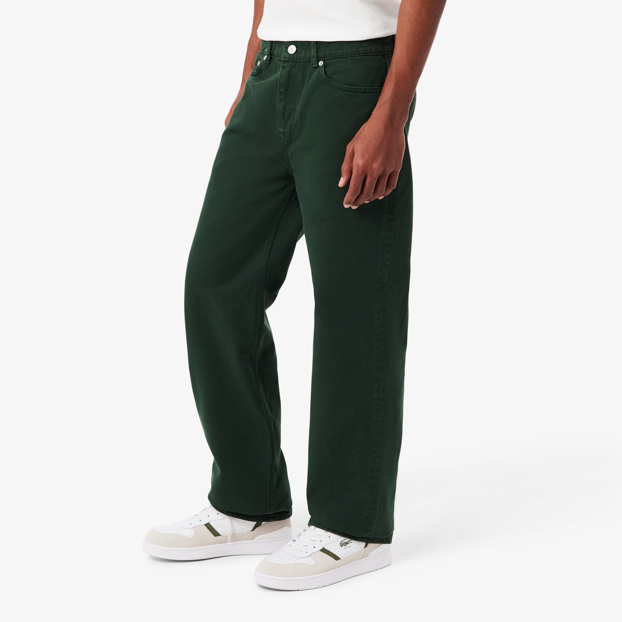 5ポケットストレートカラーデニムパンツ