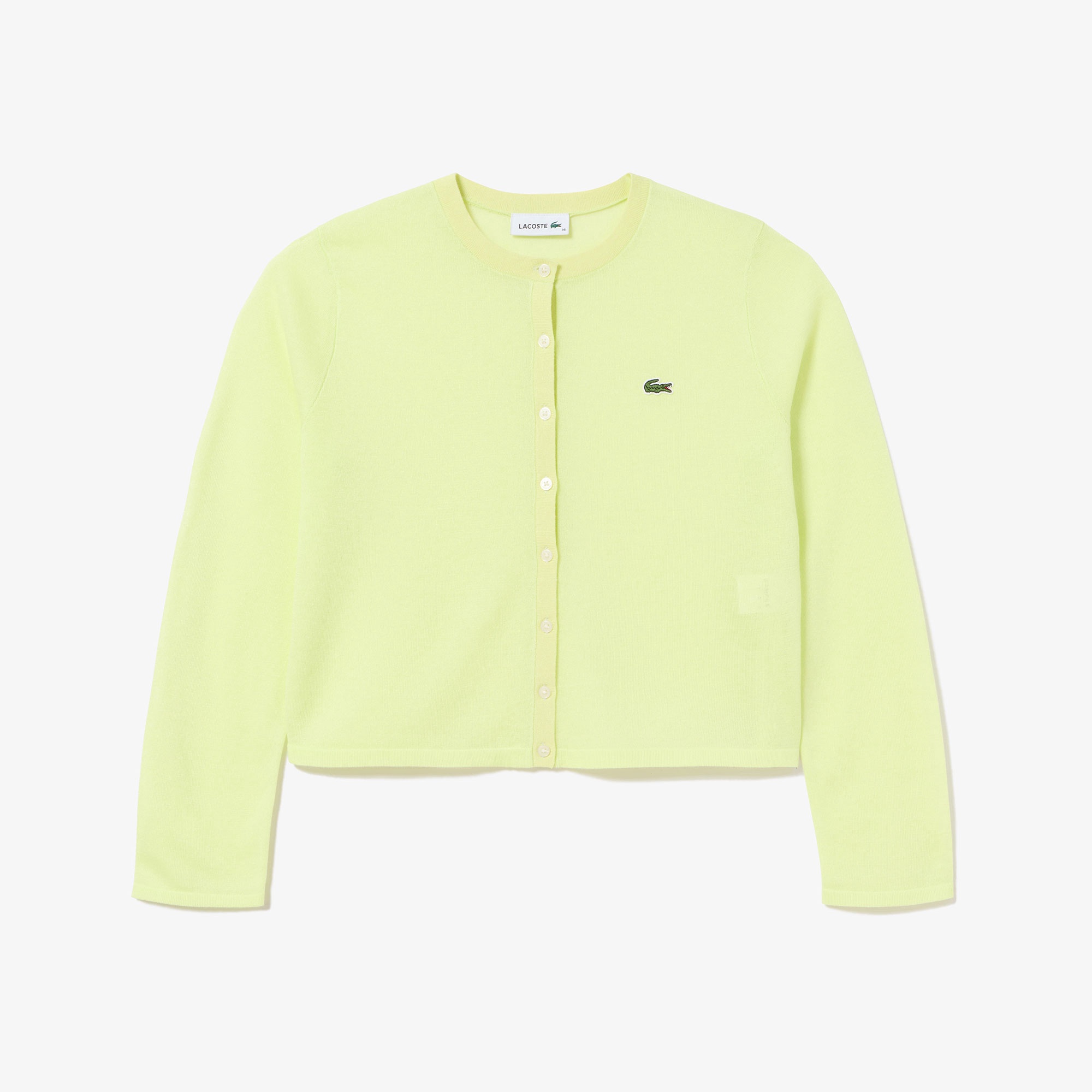 丸首ラメニットカーディガン