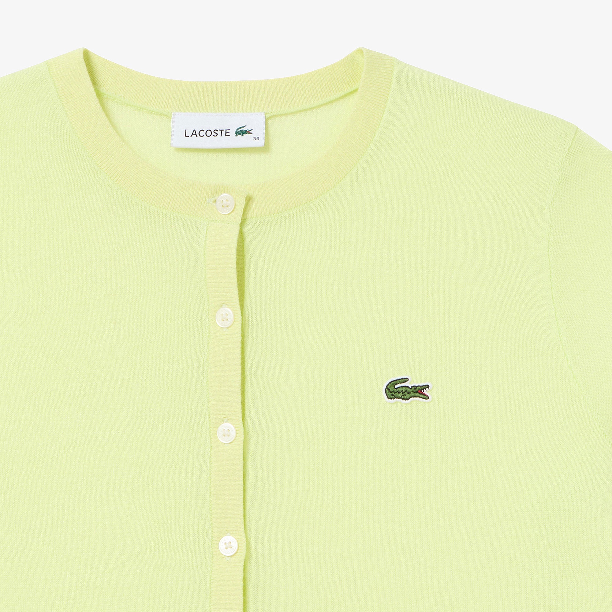 丸首ラメニットカーディガン